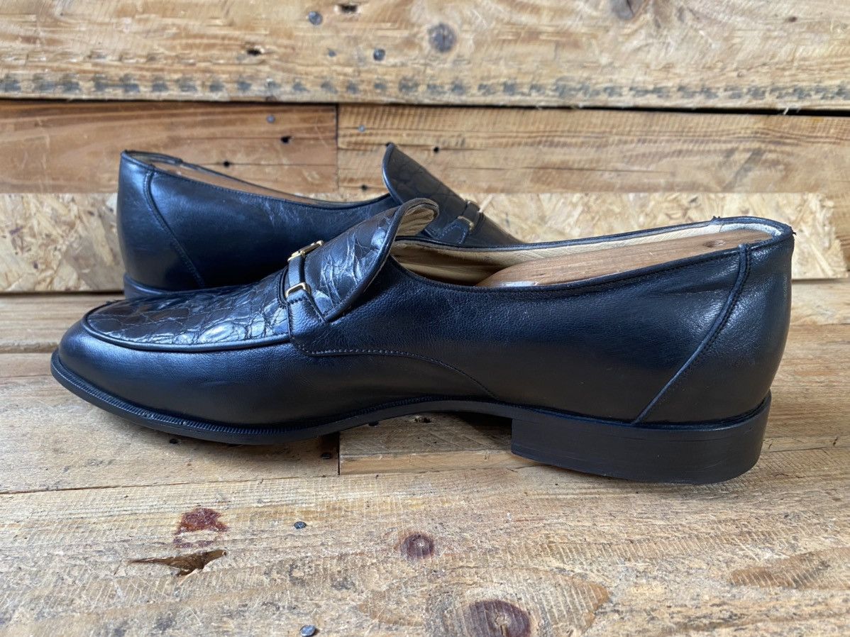 Bally Bally crocodile black leather heeled loafers,slip on sz uk 8 Size US 9 / EU 42 - 14 Thumbnail