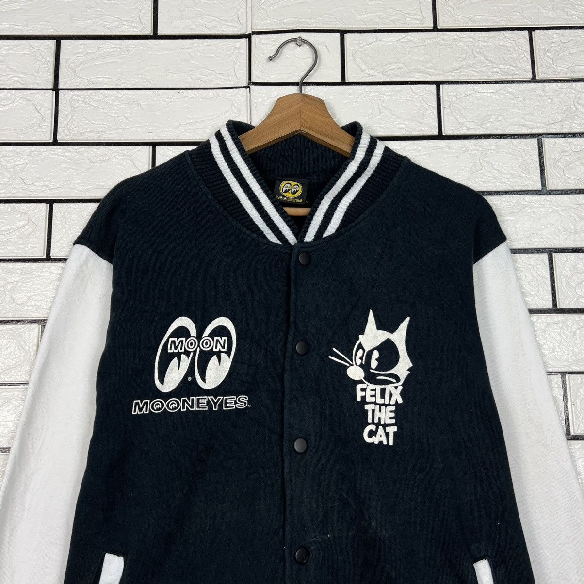 Felix MOONEYES Felix The Cat Big Logo Varsity Jacket #4286-C195 Size US M / EU 48-50 / 2 - 4 Thumbnail