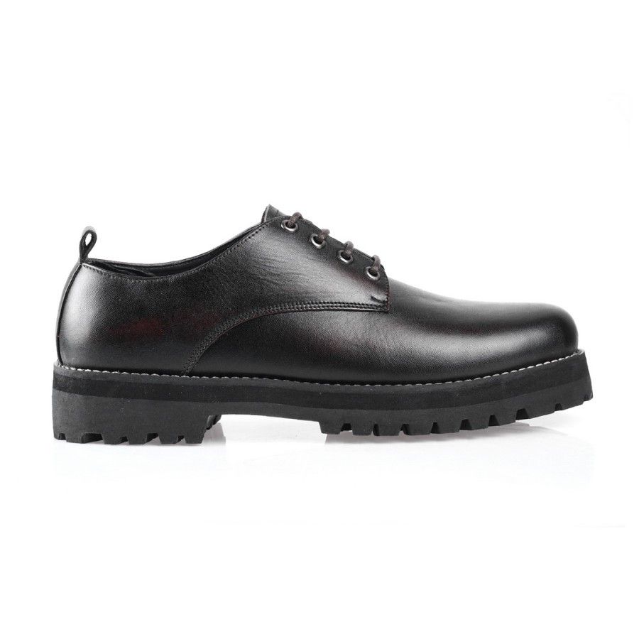 Designer Azco Derby Black Leather Size US 10 / EU 43 - 2 Thumbnail