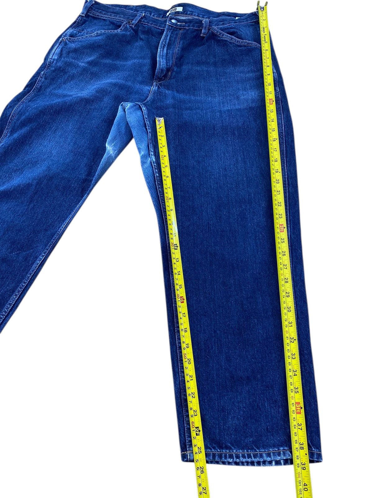 Uniqlo Uniqlo Blue Wash Denim Style Baggy Jeans Size US 38 / EU 54 - 8 Thumbnail