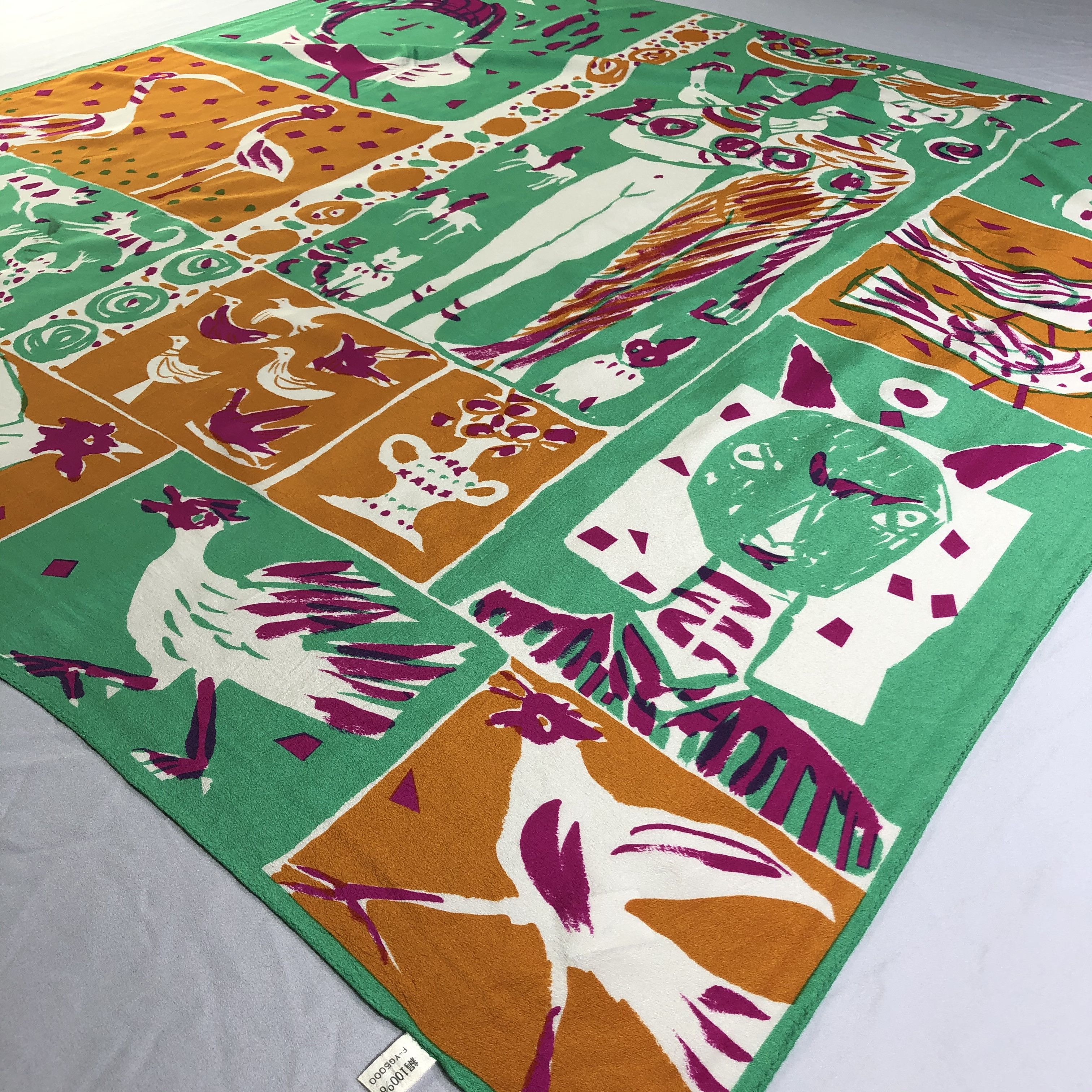 Vintage Vintage Silk Scarf Size ONE SIZE - 3 Thumbnail