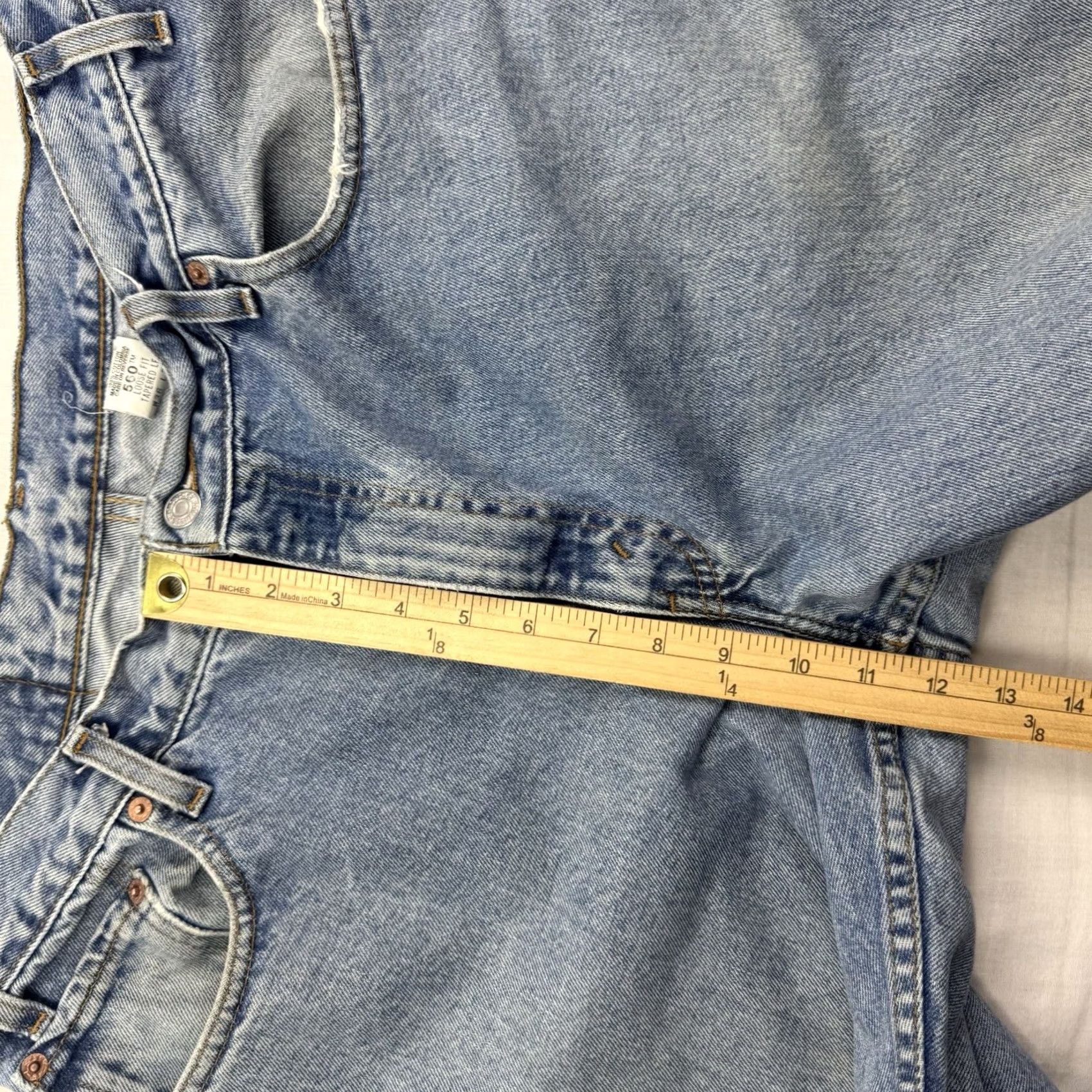 Levi's VINTAGE Levis 560 Loose Tapered Pants Adult 36x30 Blue 90s American Red Tab Mens Hipster Size US 36 / EU 52 - 7 Thumbnail