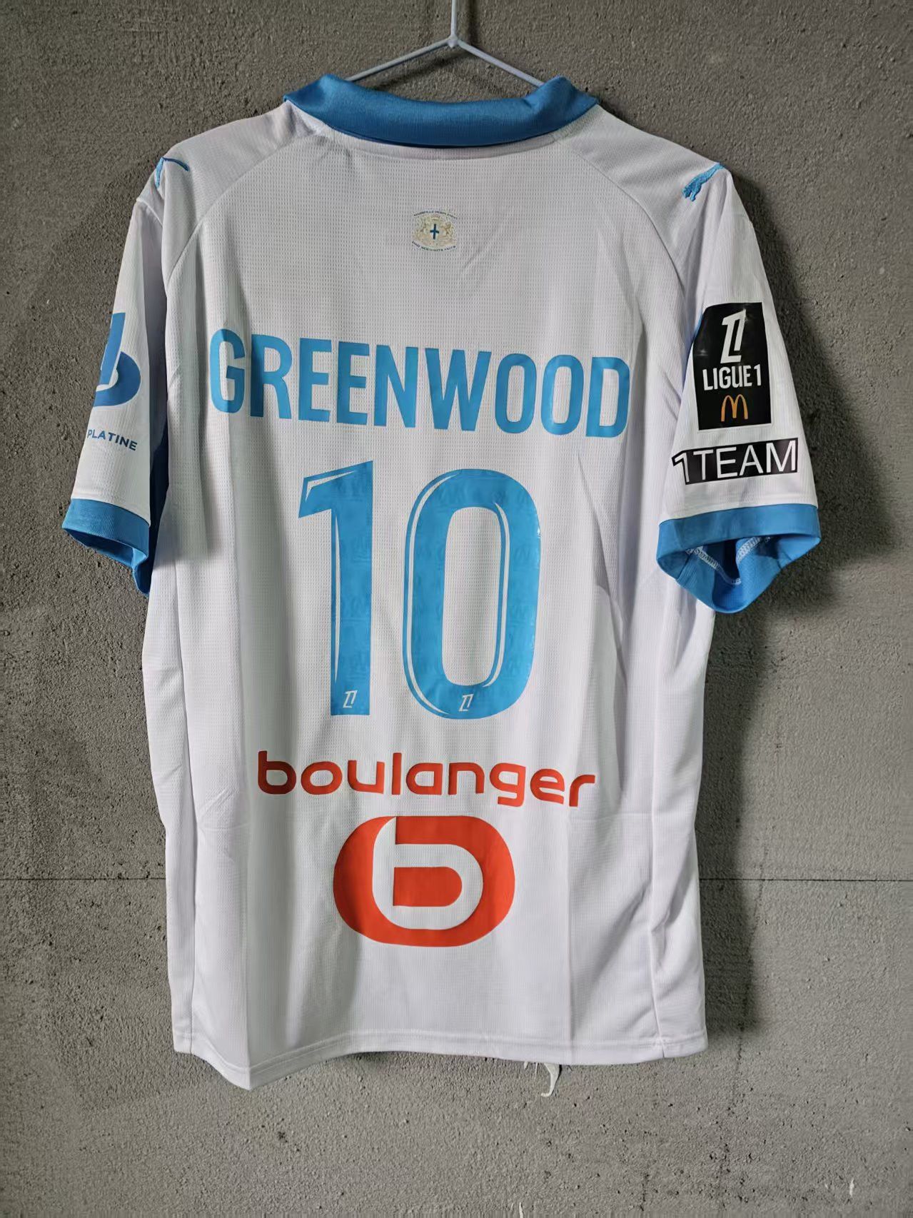 MLB Olympique de Marseille 2026 #10 Greenwood Jersey Home Size US XL / EU 56 / 4 - 1 Thumbnail