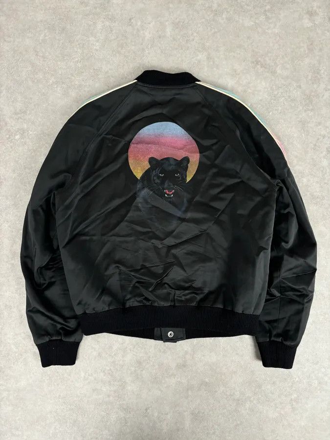 Saint Laurent Paris AW2017 Saint Laurent Black Multicolor Panther Teddy Jacket Size US M / EU 48-50 / 2 - 6 Thumbnail