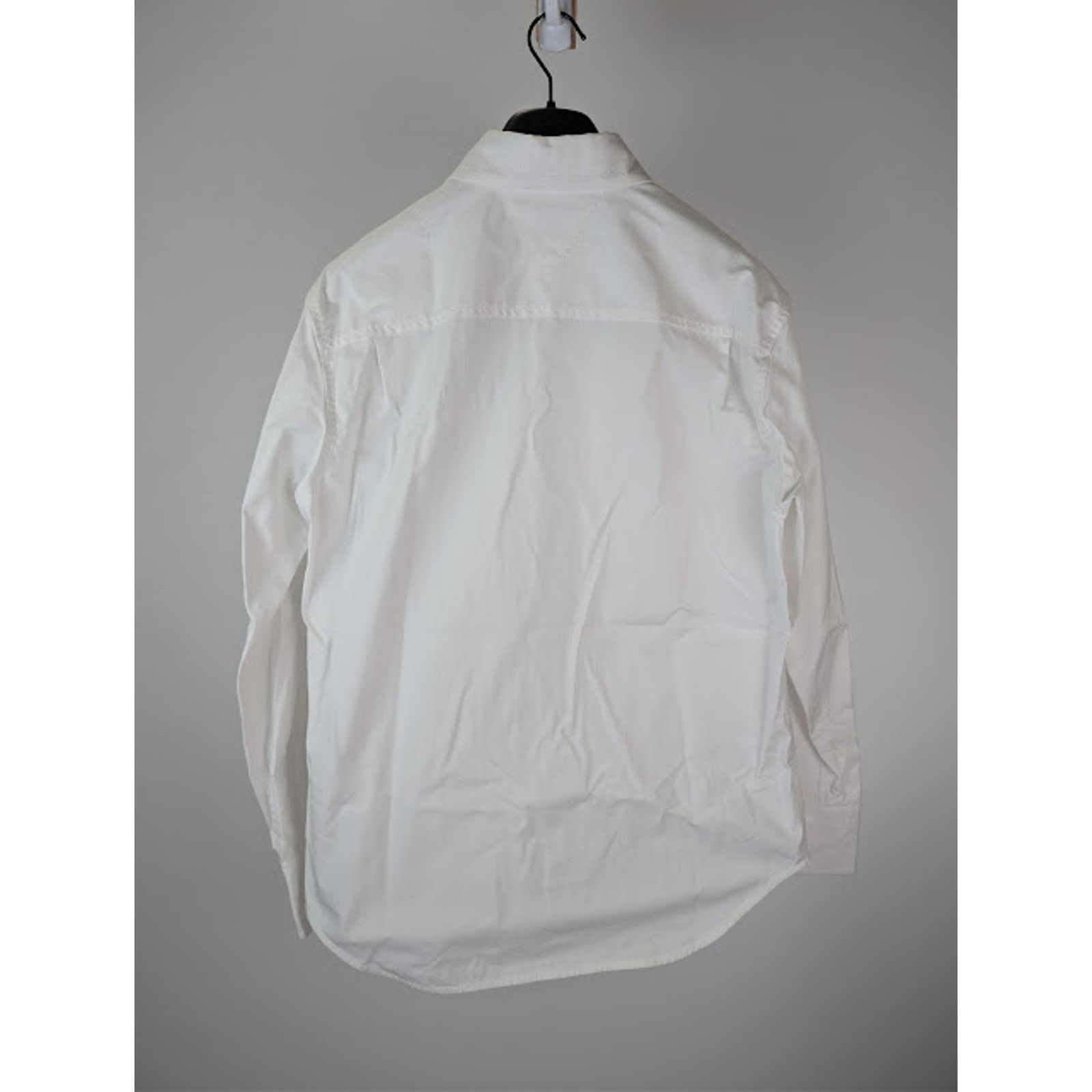 Bottega Veneta o1rshd1 Compact Cotton Canvas Shirt in White Size US M / EU 48-50 / 2 - 9 Thumbnail
