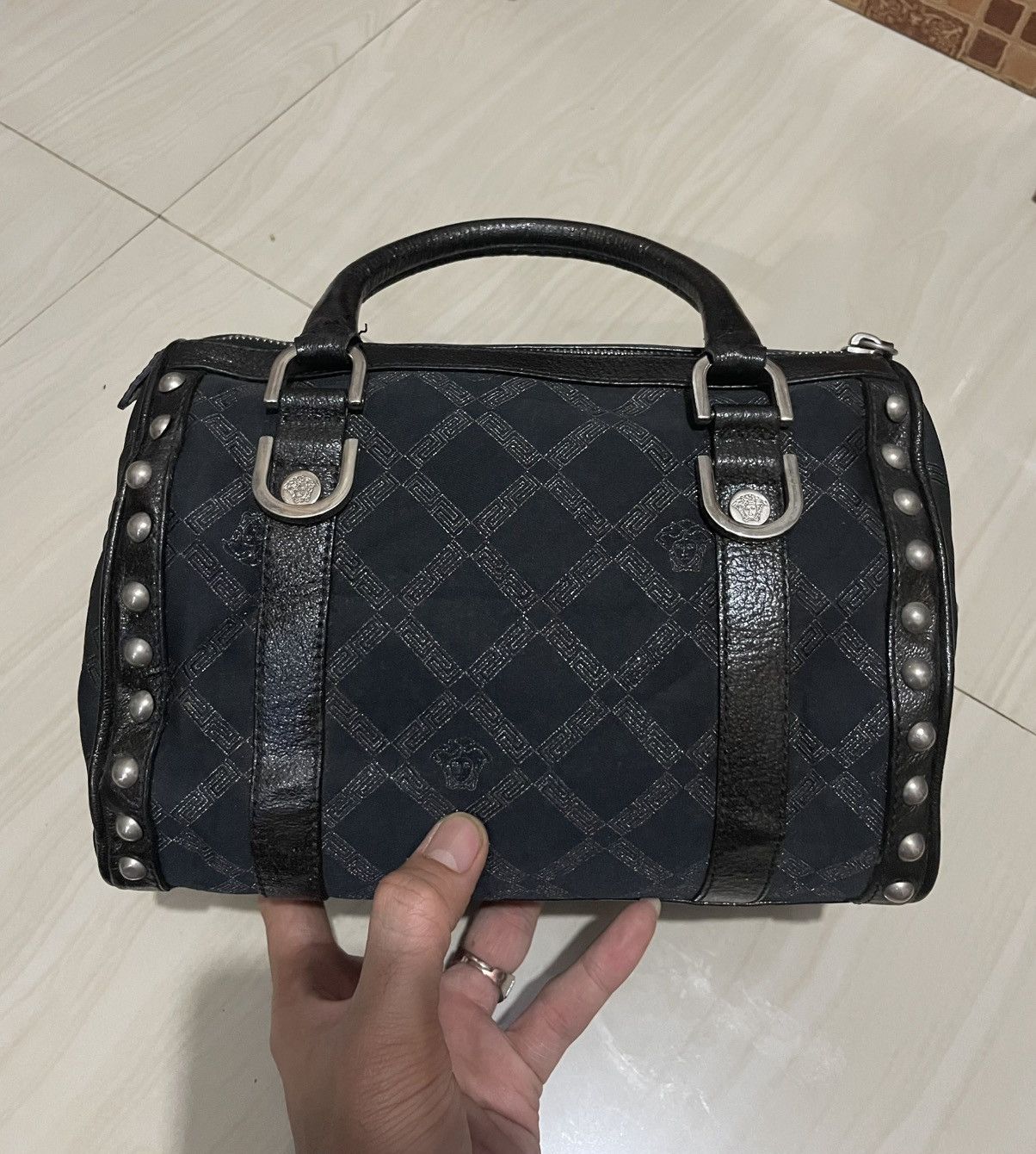 Versace VERSACE black in leather handbag Size ONE SIZE - 15 Thumbnail