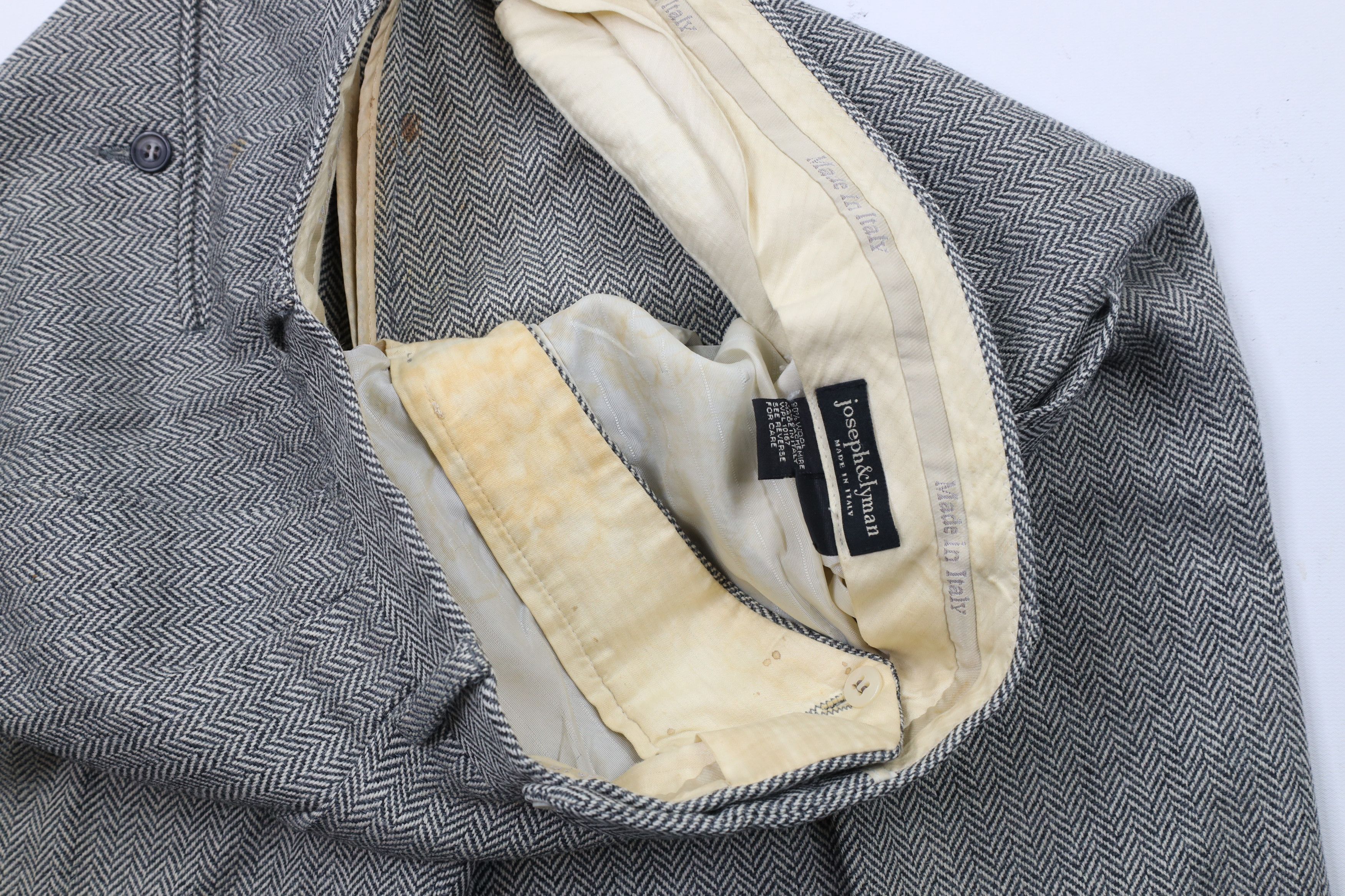 Vintage Vintage 90s Streetwear Wool Cashmere Tweed Herringbone Pants Size US 36 / EU 52 - 8 Thumbnail