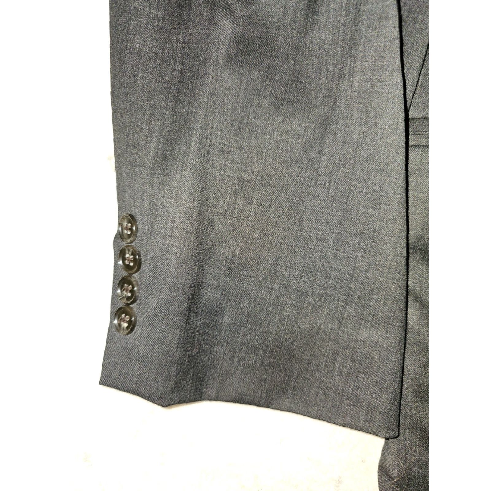 Ralph Lauren Ralph Lauren Sport Coat 100% Wool Charcoal Gray 44R Men Single-Breasted Notch Lapel Two-Button Jacket Suit Coat, Regular Fit, Vintage No Size 44R - 5 Thumbnail