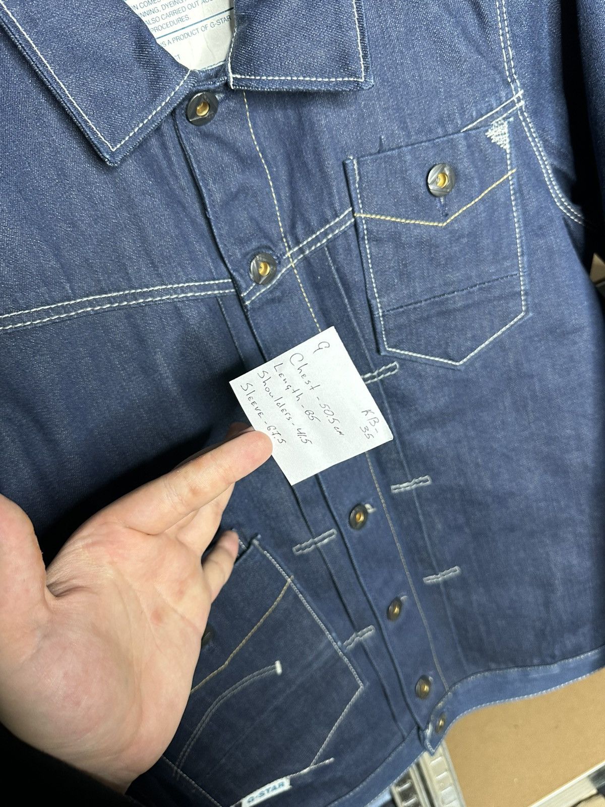 G-Star G Star Raw Denim Biker Jeans Cargo Jacket Size US M / EU 48-50 / 2 - 7 Thumbnail