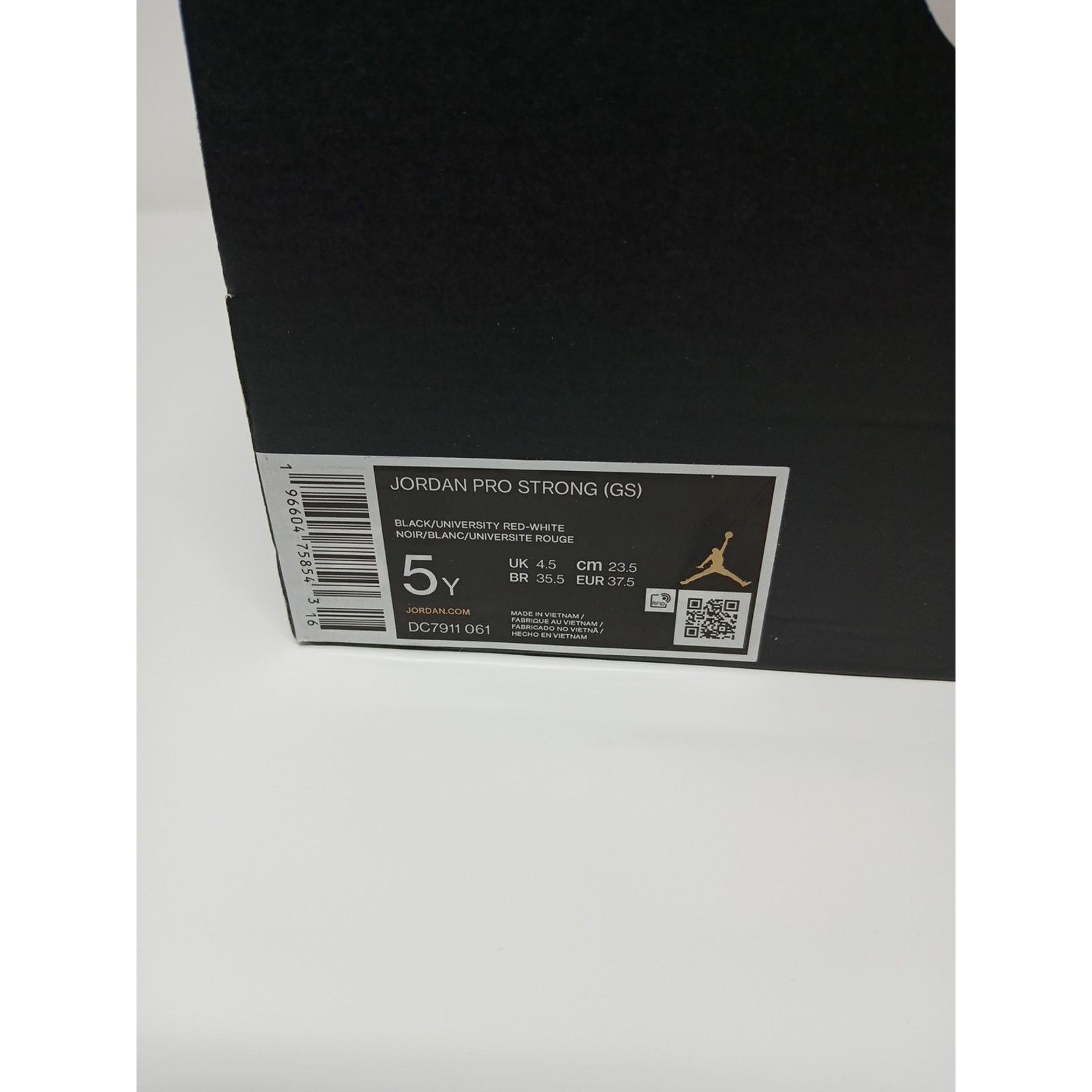 Jordan Brand Air Jordan Pro Strong Bred Black Sneakers, Size 5Y / 6.5W Size US 5 / EU 37 - 16 Thumbnail