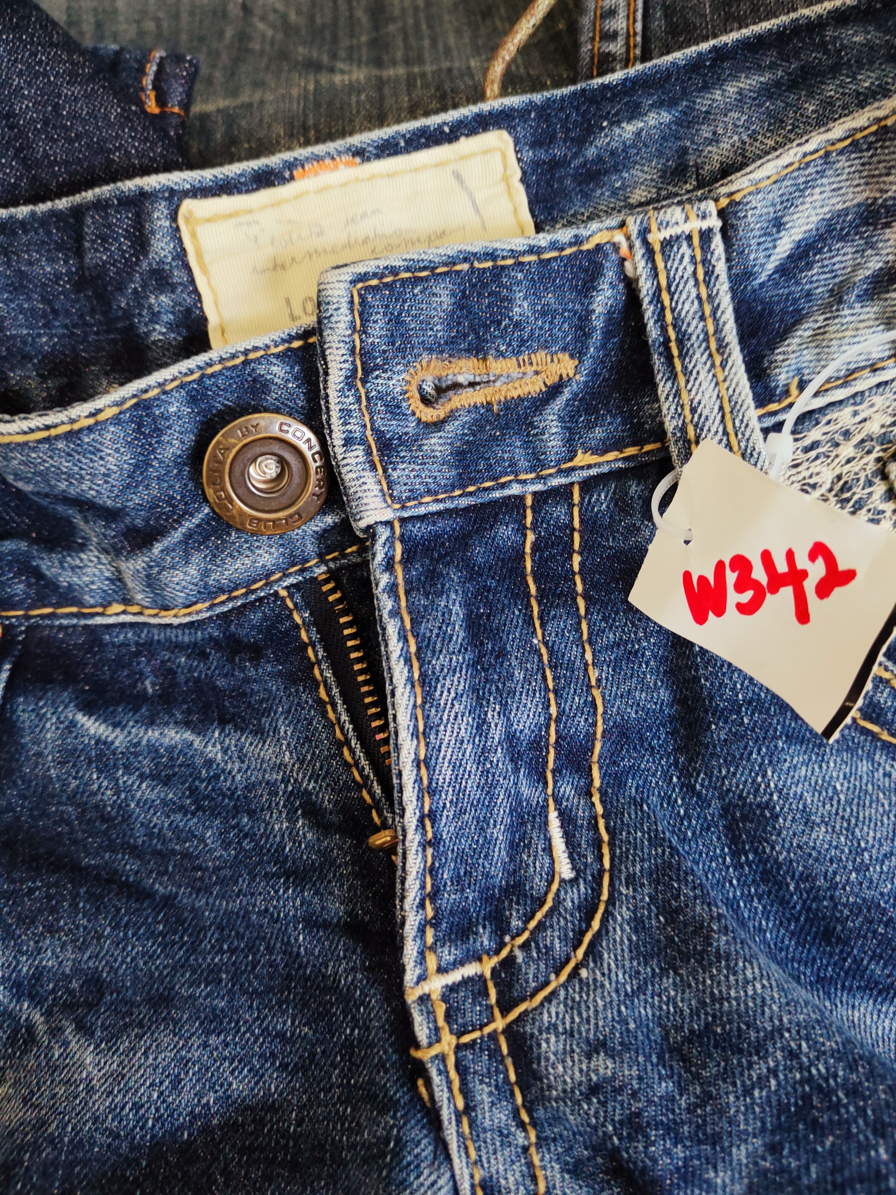 Japanese Brand Lolita Dark Blue Distressed Ripped Jeans #W342 Size 28" / US 6 / IT 42 - 21 Thumbnail