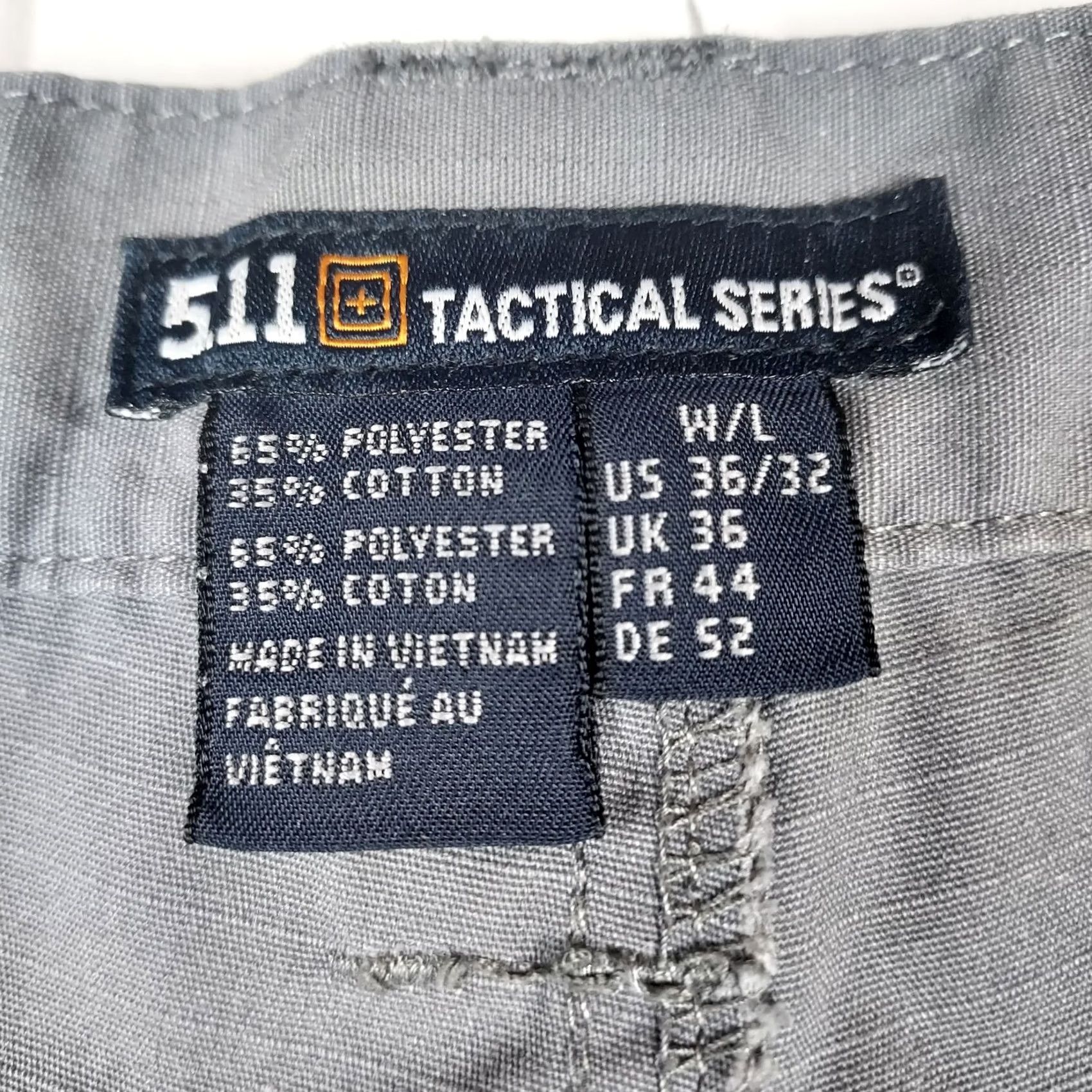 Vintage 5.11 Tactical Men's Cargo Pants 36×32 Gray with Utility Pockets Durable Canvas Straight Leg Flat Front Regular Waist 36 Machine Washable Men) Size US 36 / EU 52 - 6 Thumbnail