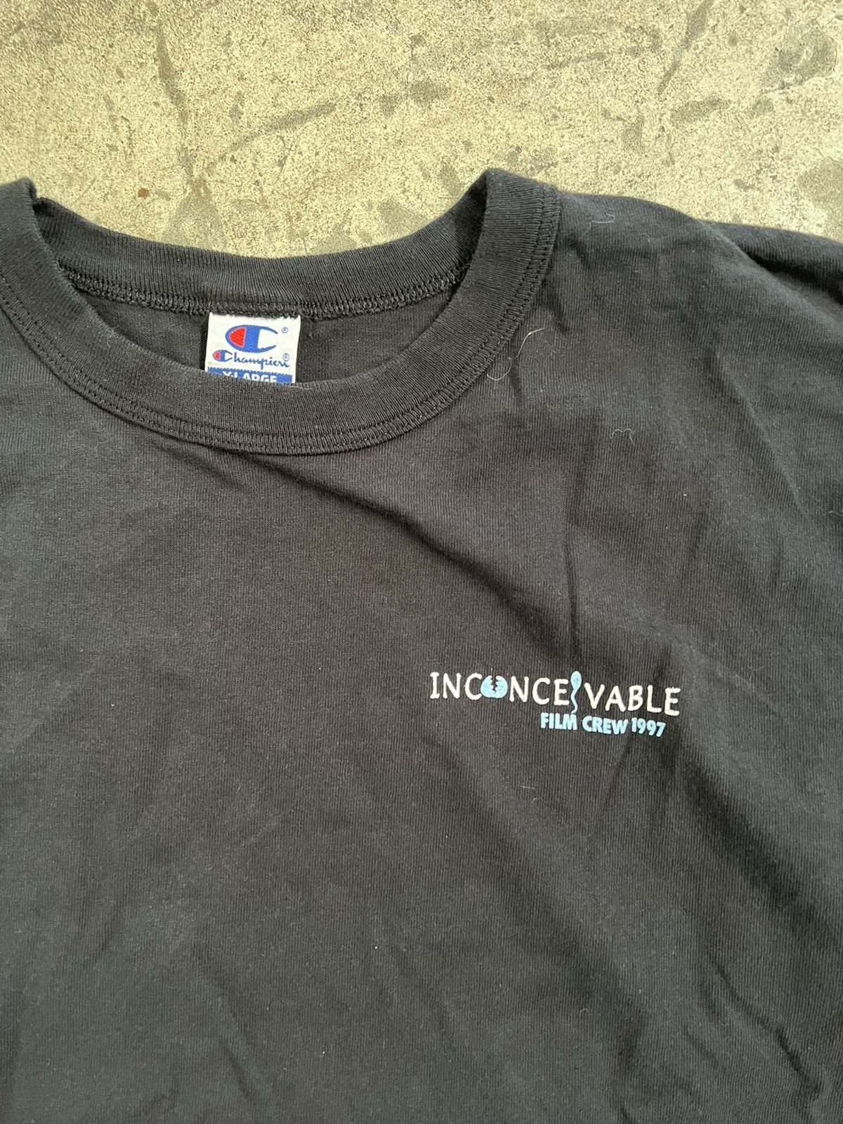Vintage 1998 inconceivable movie promo tee shirt rare fertile films Size US XL / EU 56 / 4 - 3 Thumbnail