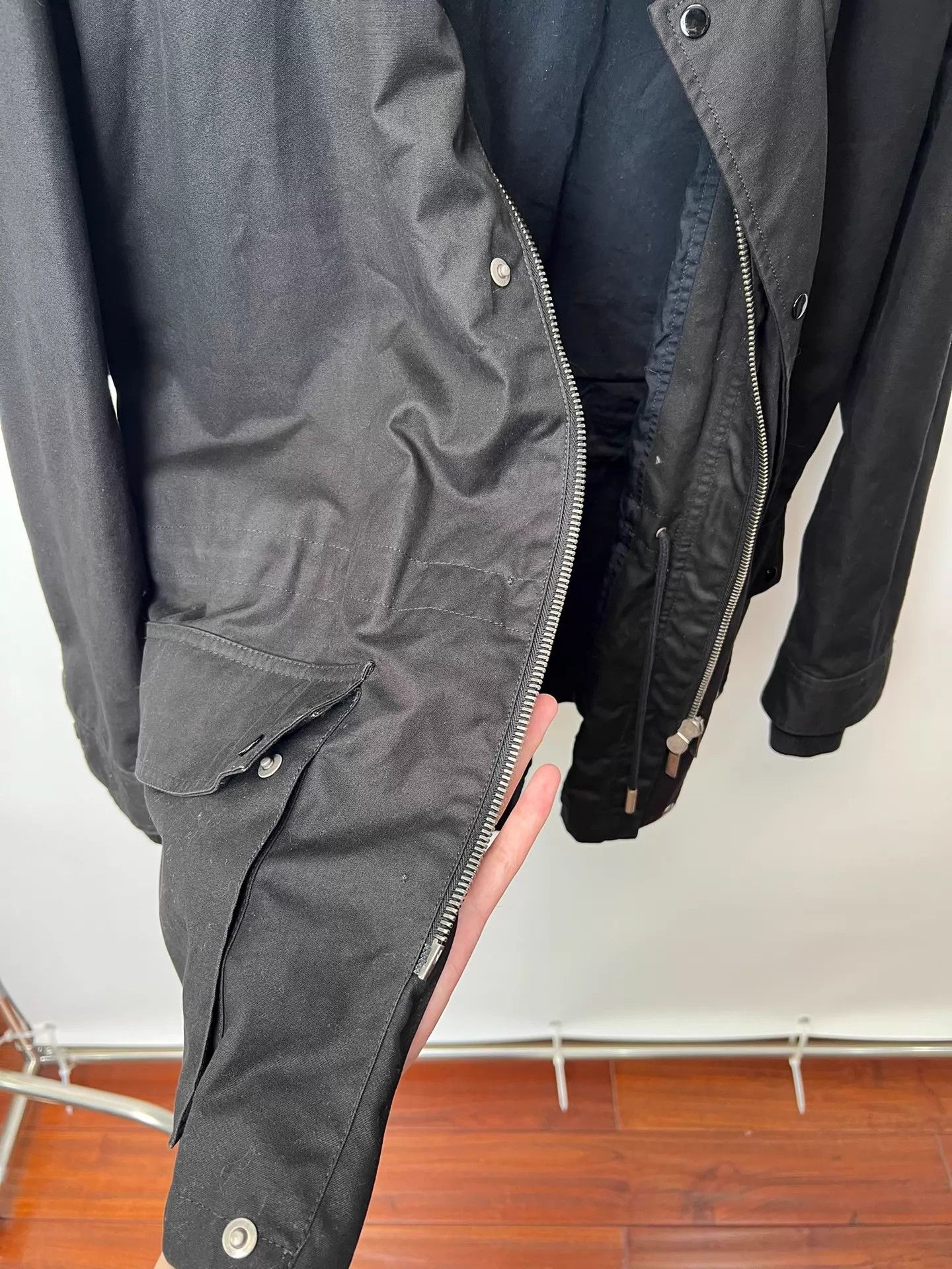 Saint Laurent Paris Saint Laurent Removable Collar M65-Inspired Jacket (Size 46) Size US S / EU 44-46 / 1 - 9 Thumbnail