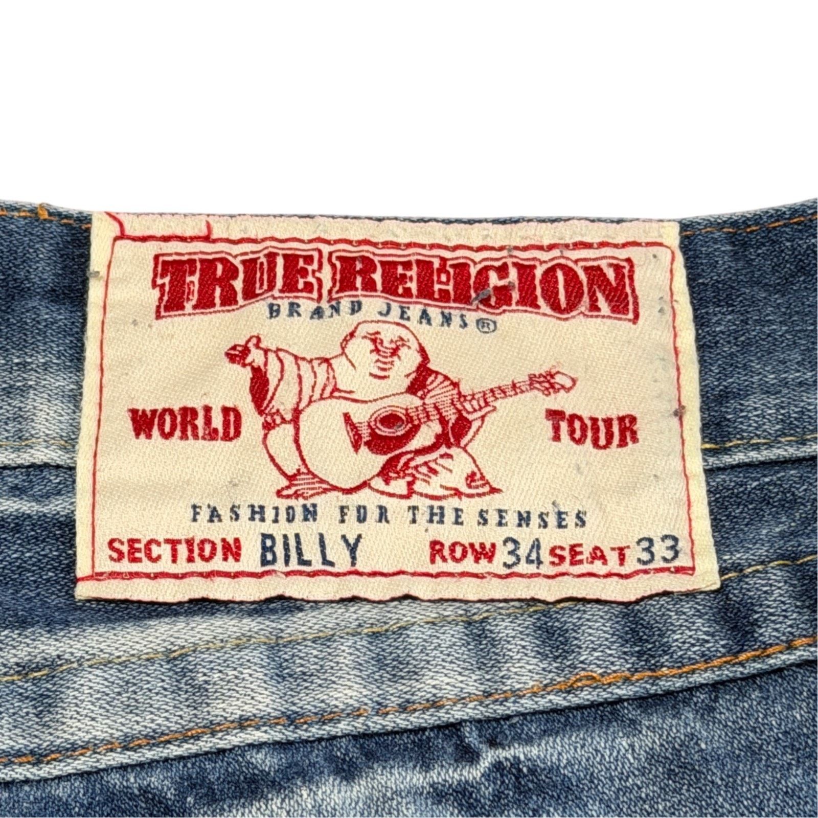 True Religion True Religion Embroidered Shiva Hindu God Billy Jeans 34x33 Size US 34 / EU 50 - 10 Thumbnail