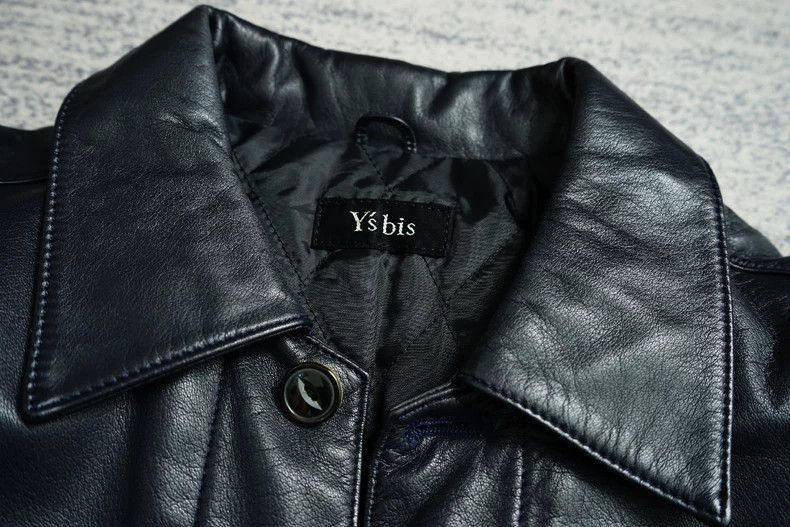 Yohji Yamamoto Yohji Yamamoto Yohji Yamamoto Leather Jacket Black Color Size US L / EU 52-54 / 3 - 6 Thumbnail