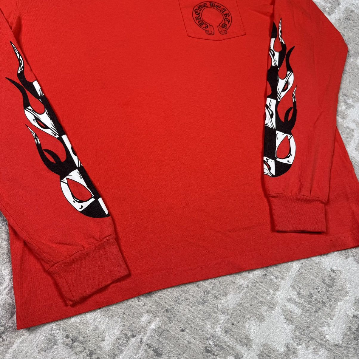 Chrome Hearts Matty boy chomper sleeve flames long sleeve tee shirt Size US L / EU 52-54 / 3 - 10 Thumbnail