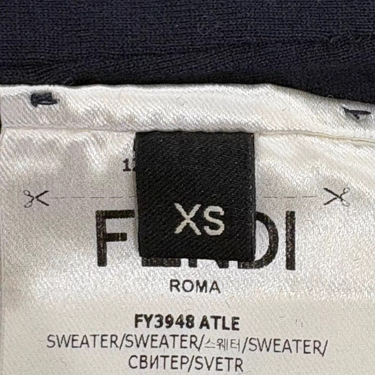 Fendi Fendi navy black corduroy zip hoodie XS new Size US XS / EU 42 / 0 - 5 Thumbnail