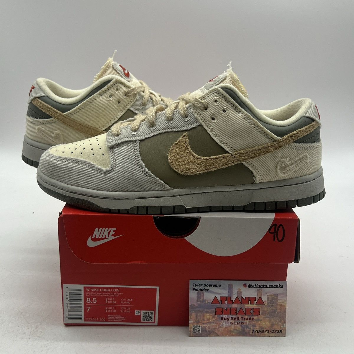 Nike Wmns dunk low light bone dark stucco Size US 8.5 / EU 41-42 - 1 Thumbnail