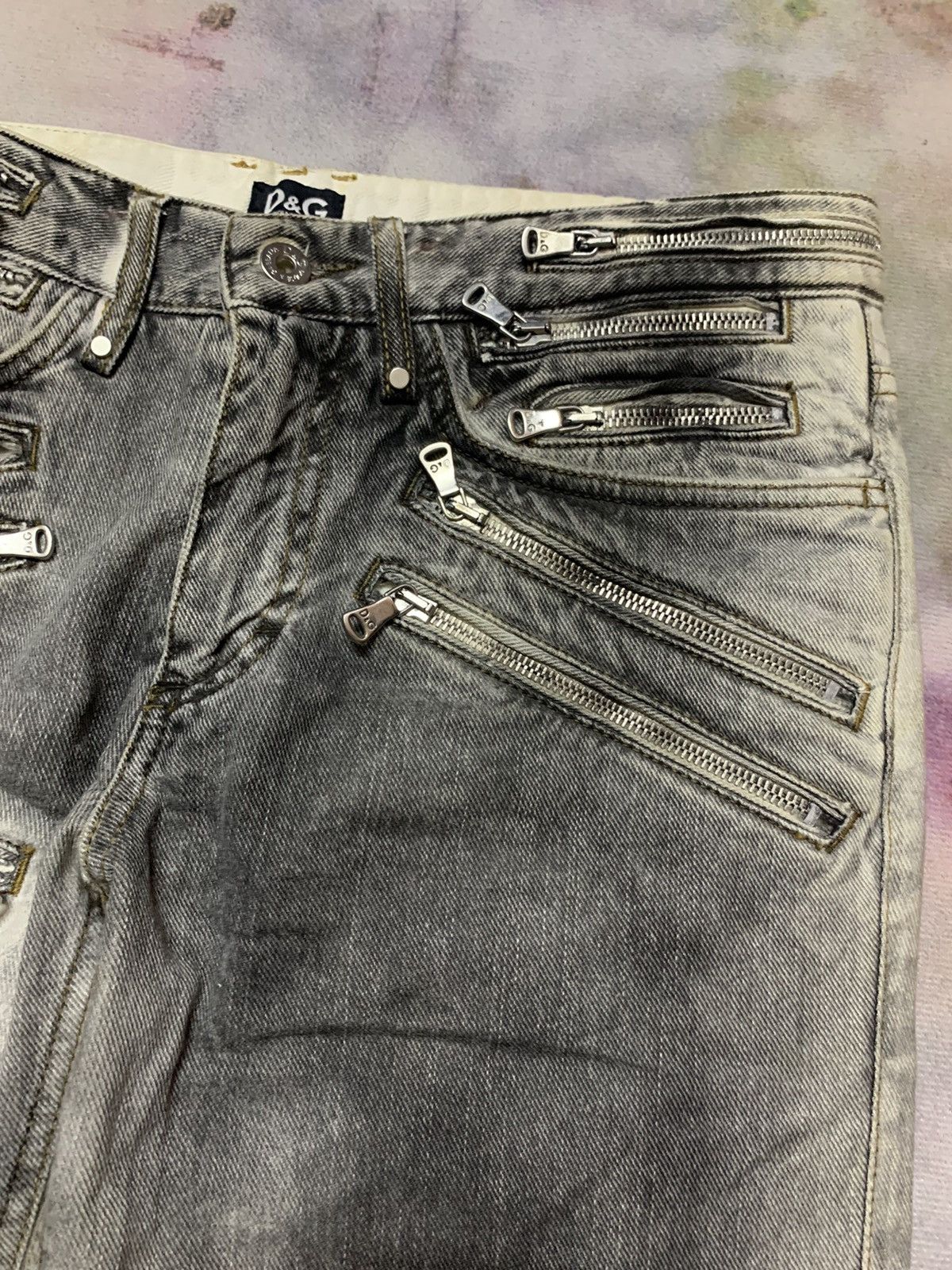 Dolce & Gabbana Dolce Gabbana Bondage Stone Wash Tight Slim Fit Denim Size US 30 / EU 46 - 5 Thumbnail