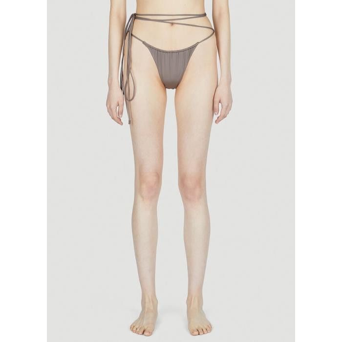 Saint Laurent Paris o1s1wg110924 Size: S / Bas De Maillot Lace Jersey Greige Size ONE SIZE - 1 Thumbnail