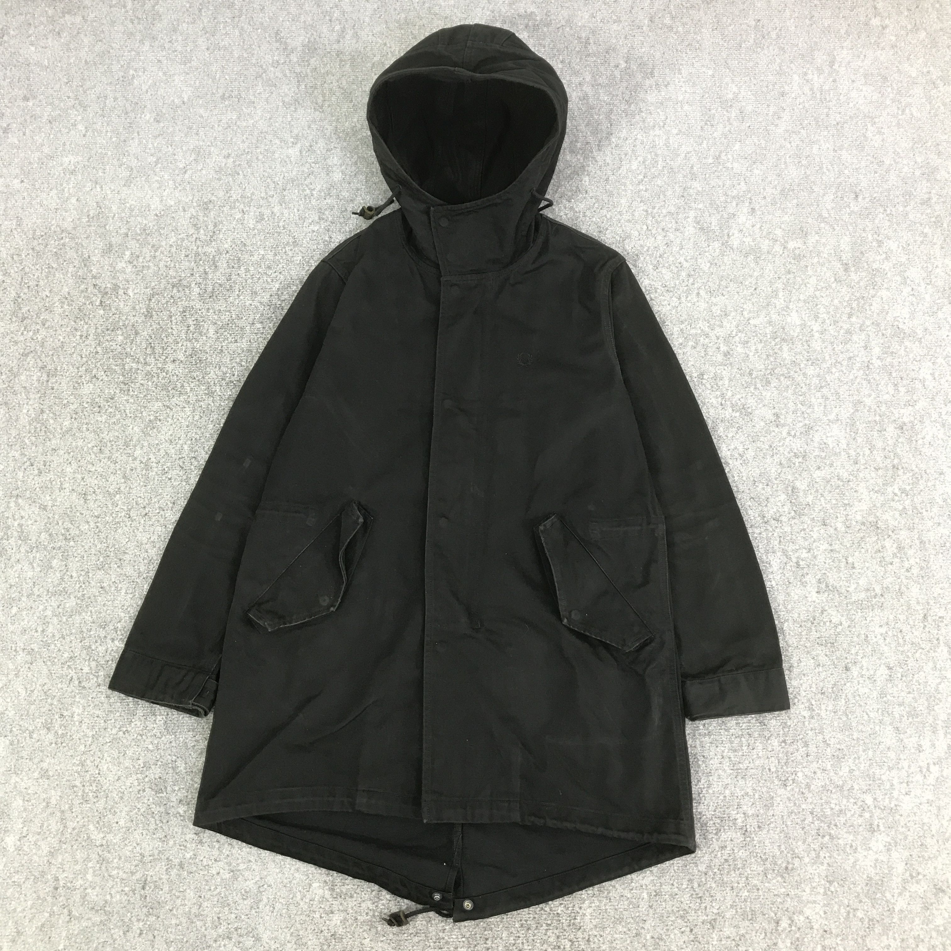 Fred Perry FRED PERRY BLACK FADED PAEKS JACKET K110B7 Size US S / EU 44-46 / 1 - 1 Thumbnail