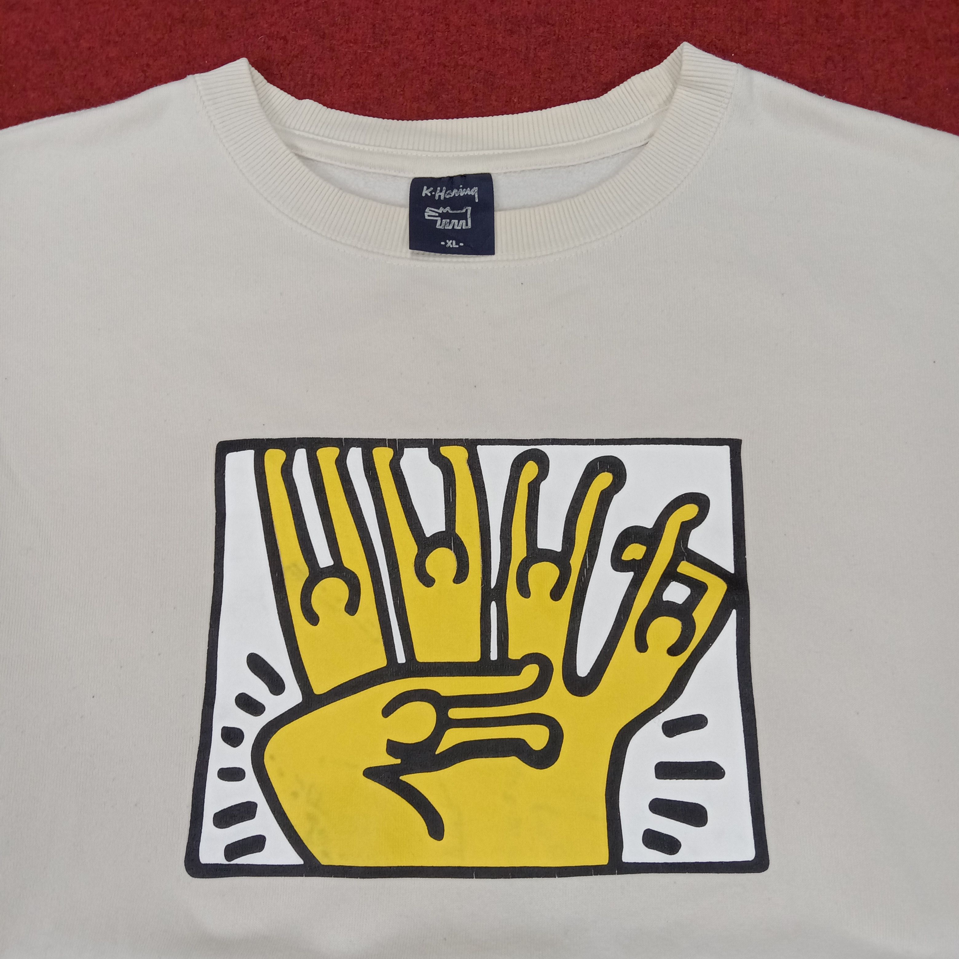 Keith Haring × Vintage Keith Haring Streetwear Art Style Sweatshirt Size US L / EU 52-54 / 3 - 2 Thumbnail