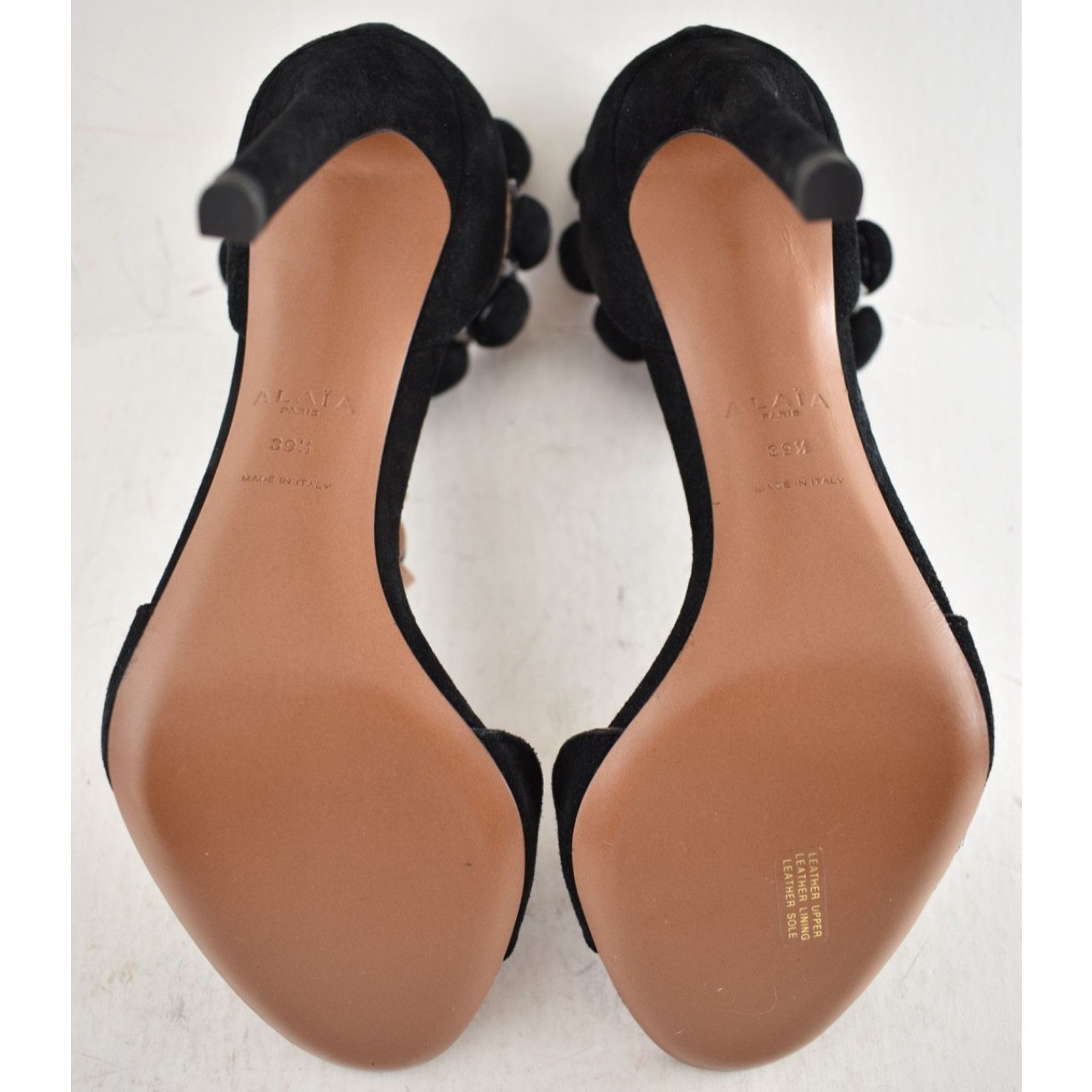 Alaia Alaia Bombe 110mm Black Suede Ankle T Strap Sandal 39.5 Size US 9.5 / IT 39.5 - 17 Thumbnail