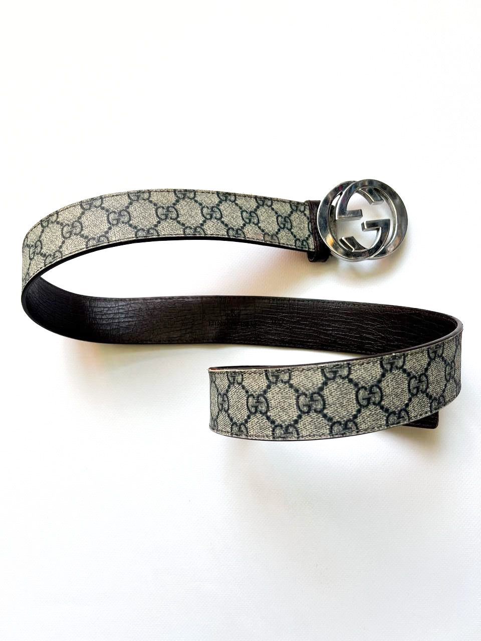 Gucci Vintage Gucci classic monogram belt Size ONE SIZE - 3 Thumbnail