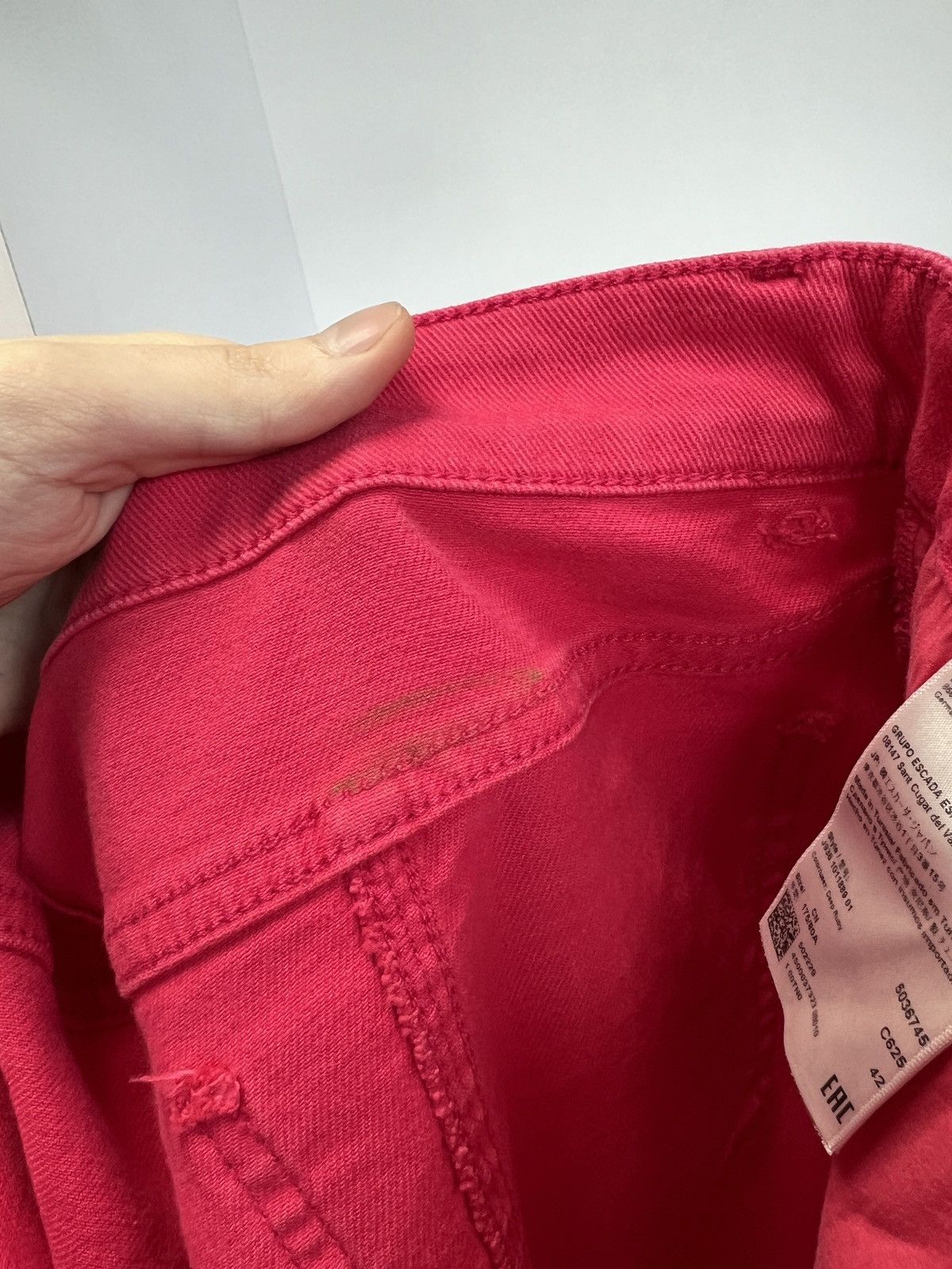 Designer × Escada × Vintage Vintage Escada Sport Women’s Pink Jeans Logo Y2K Size 28" / US 6 / IT 42 - 13 Thumbnail