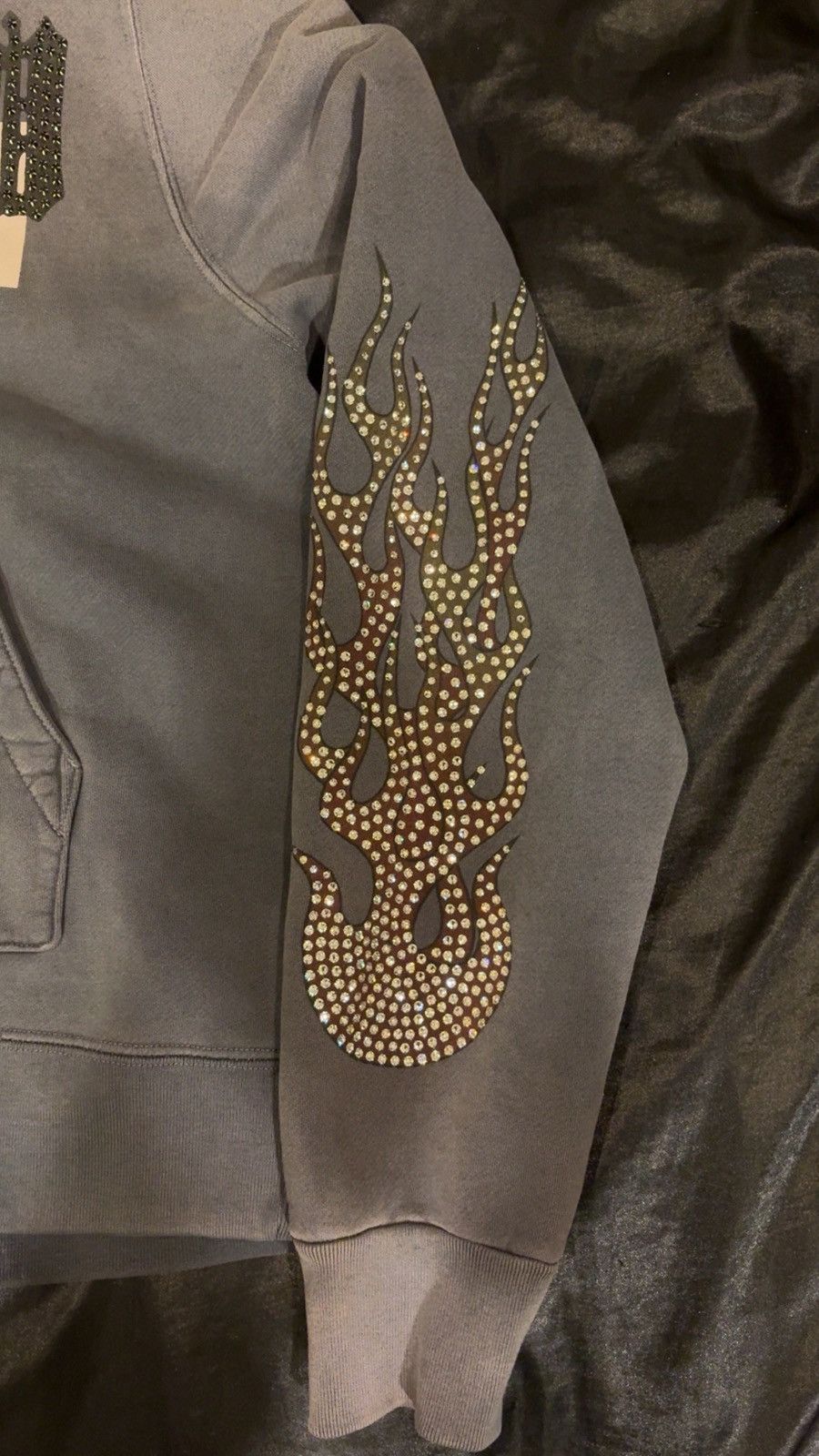 Amiri Amiri x TGCW Swarovski Crystal Flame Zip up Hoodie Size US M / EU 48-50 / 2 - 7 Thumbnail
