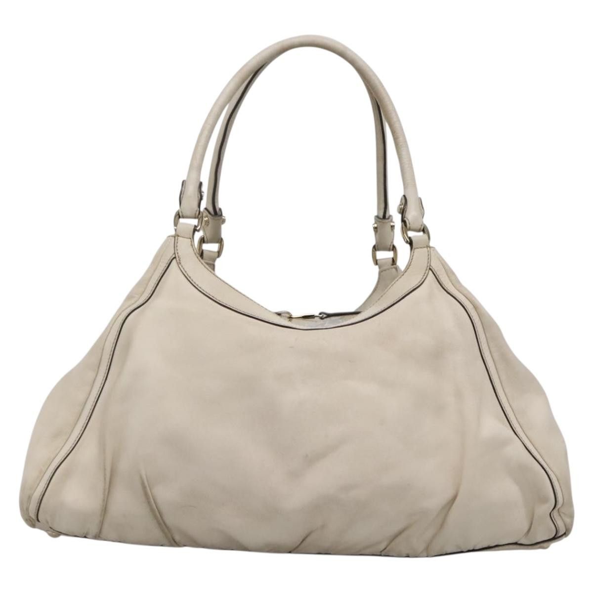 Gucci GUCCI Tote Bag Leather Ivory Gold Size ONE SIZE - 3 Thumbnail