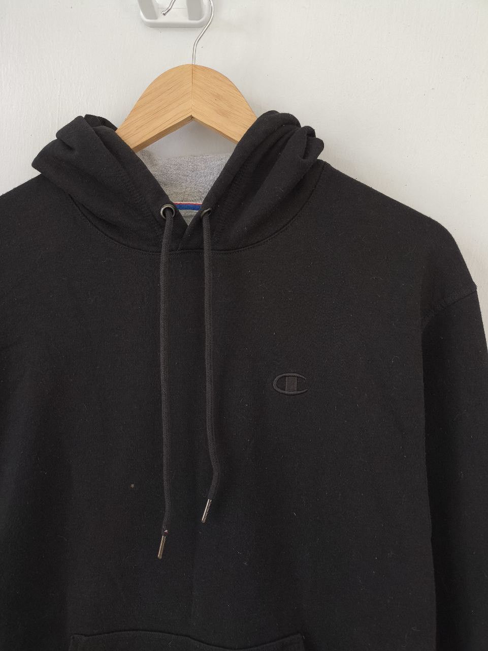 Champion CHAMPION Powerblend Black Pullover Hoodie Size US M / EU 48-50 / 2 - 3 Thumbnail
