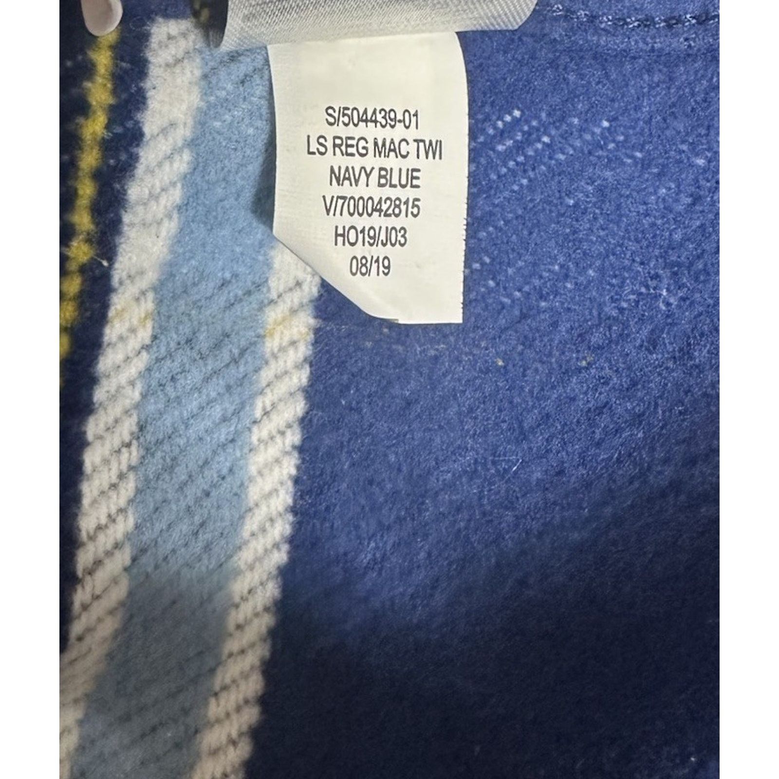 Old Navy Old Navy Mens Blue Plaid Lightly Lined Flannel Shirt Size L Size US L / EU 52-54 / 3 - 10 Thumbnail