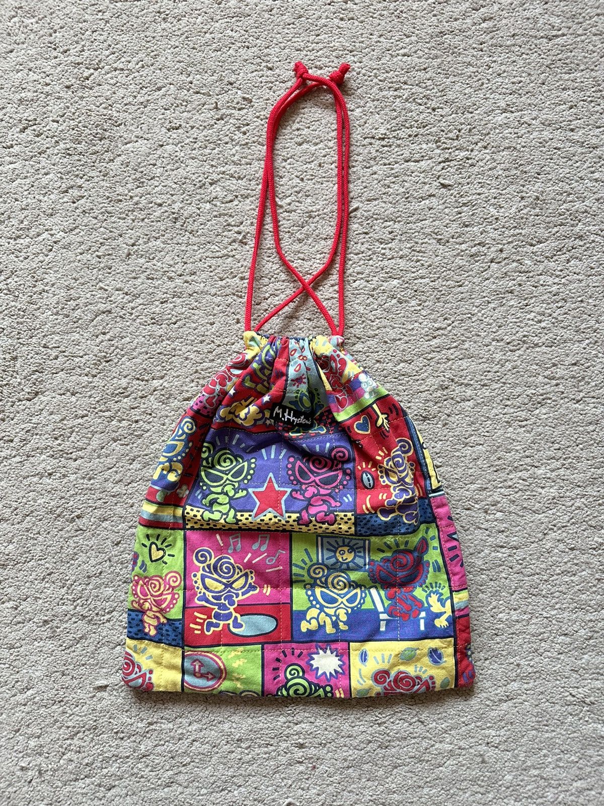 Hysteric Glamour 1990s Hysteric glamour Keith Harring Pop Art Drawstring Bag Size ONE SIZE - 5 Thumbnail