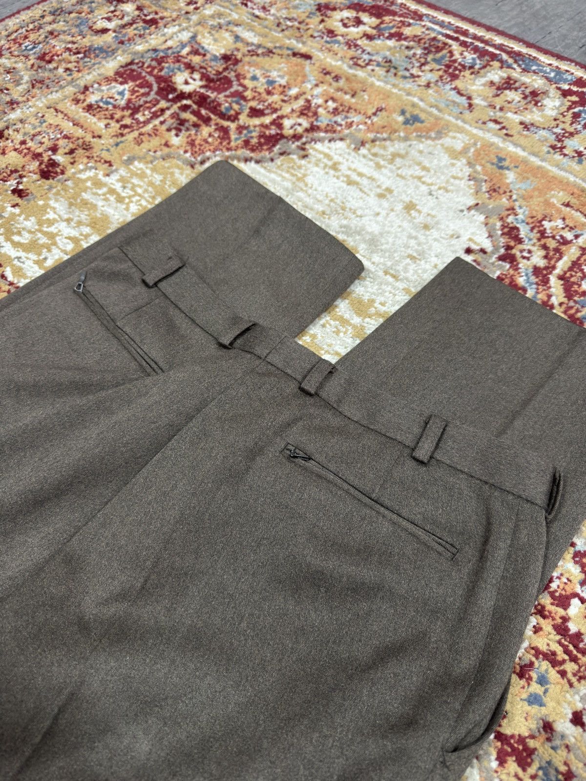 Japanese Brand 1980s Wool Suit Pants Baggy Trousers Blend Balenciaga Rick Size US 33 - 6 Thumbnail