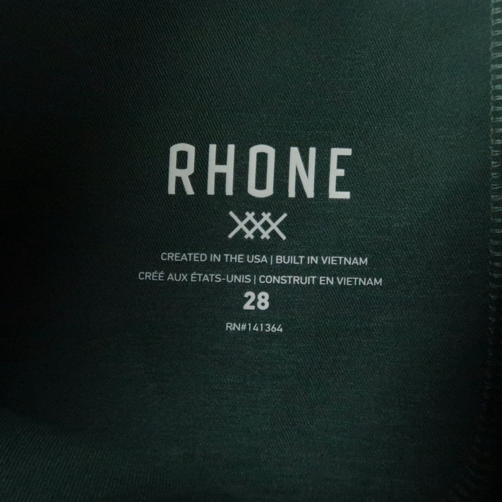 Rhone Rhone Pants Mens 28x34 Green Tech Chino Performance Twill Slim Fit Size US 28 / EU 44 - 4 Thumbnail