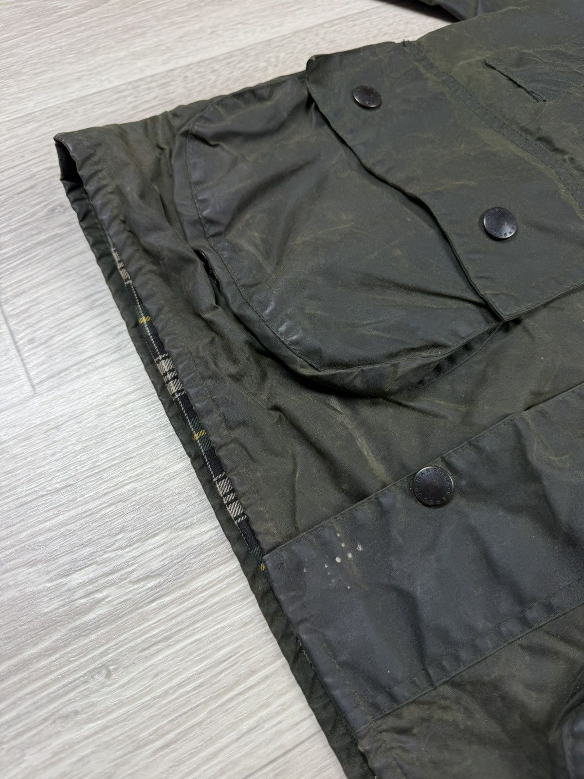 Barbour Vintage Barbour Beaufort A150 Waxed Jacket Corduroy Collar Size US S / EU 44-46 / 1 - 6 Thumbnail