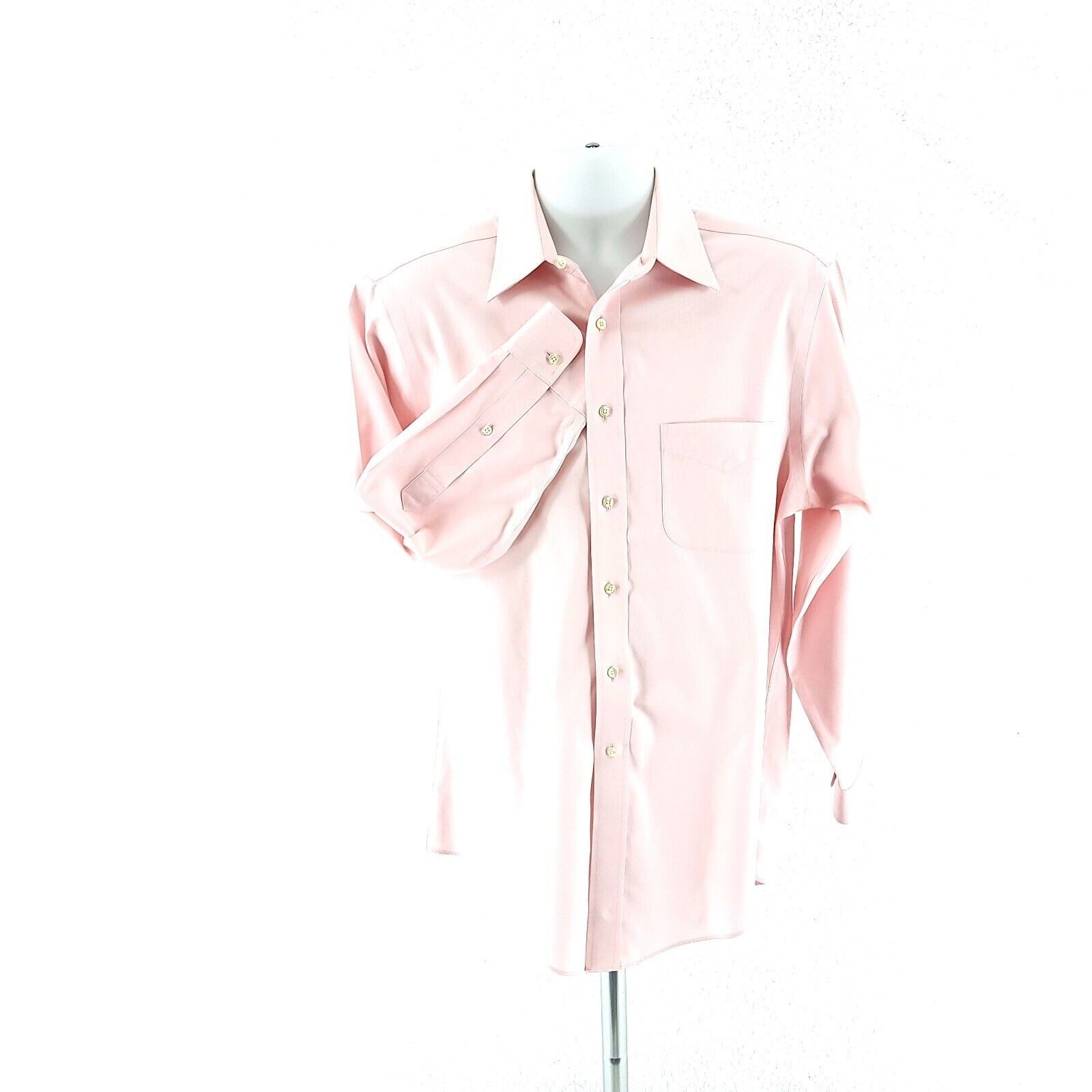 Jos. A. Bank Jos A Bank Traveler's Tailored Fit Pink 15.5-33 Pocket Colla Size US M / EU 48-50 / 2 - 4 Thumbnail