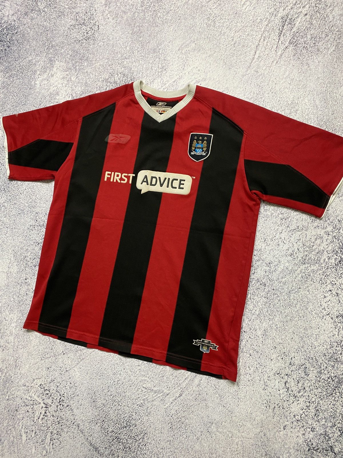 Reebok × Vintage Manchester City 2003 2004 Away Football Soccer Shirt Jersey Size US L / EU 52-54 / 3 - 2 Thumbnail