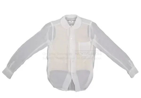 Comme des Garcons Comme Des Garcons White Vintage Double Layer Design Shirt Size XS / US 0-2 / IT 36-38 - 4 Thumbnail