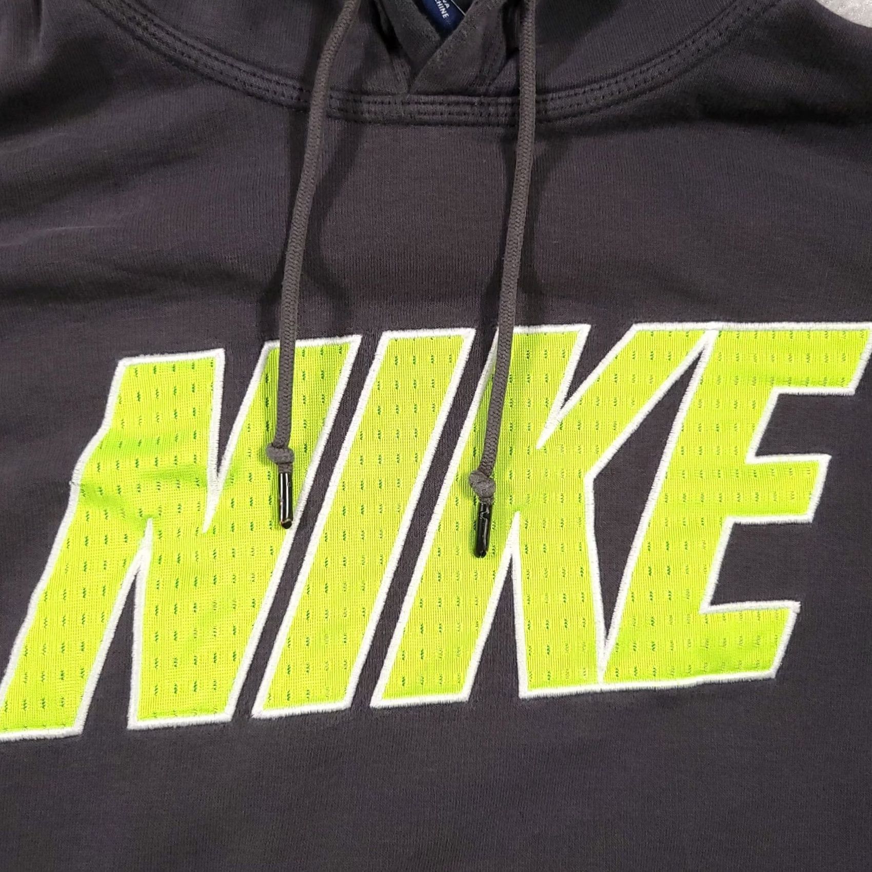 Nike Nike Hoodie Mens Large Gray Hooded Logo Spellout Fleece Sweatshirt Grunge Skater Size US L / EU 52-54 / 3 - 4 Thumbnail