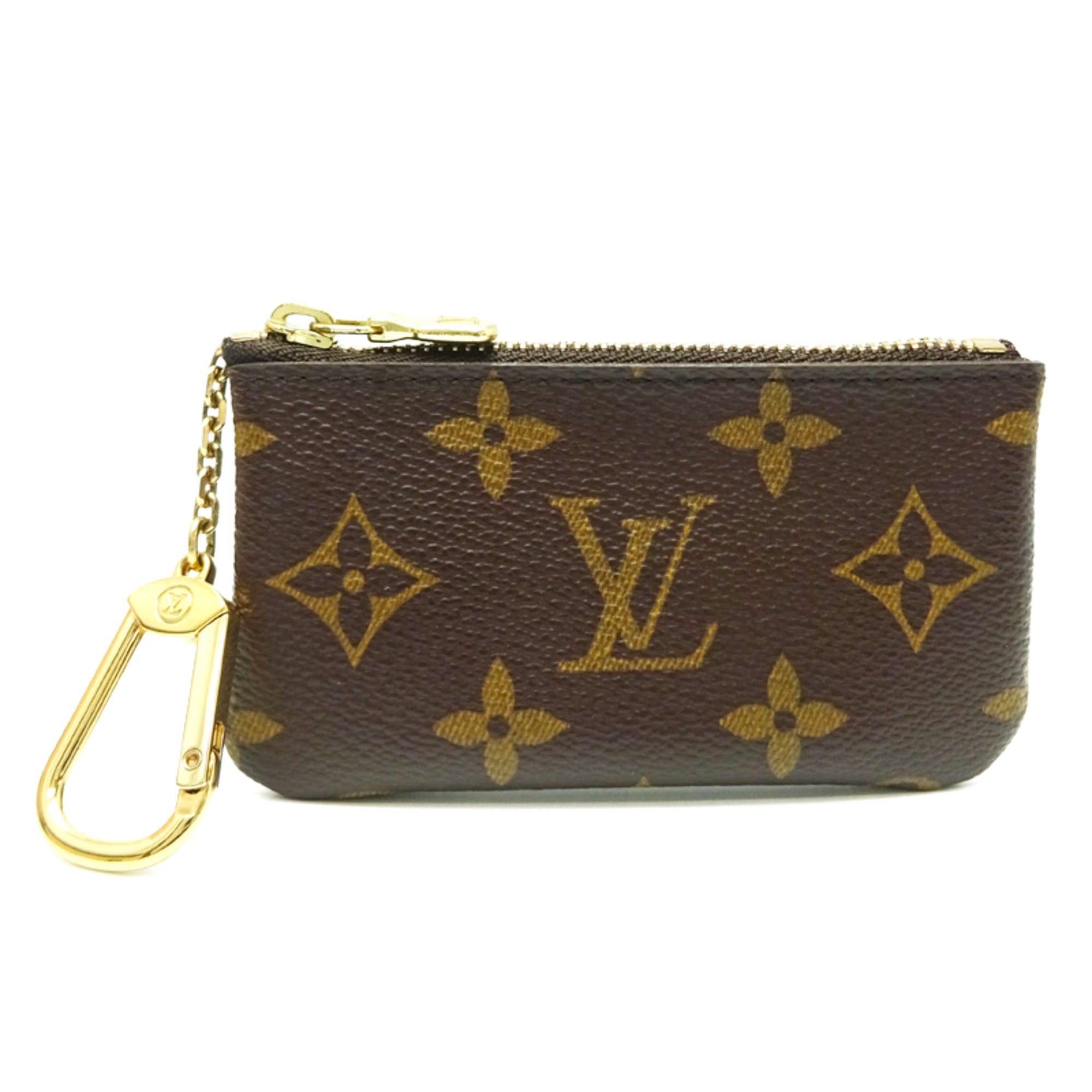 Louis Vuitton Louis Vuitton Pochette Cle Women's/Men's Wallet/Coin Case M62650 Monogram Brown Size ONE SIZE - 1 Thumbnail