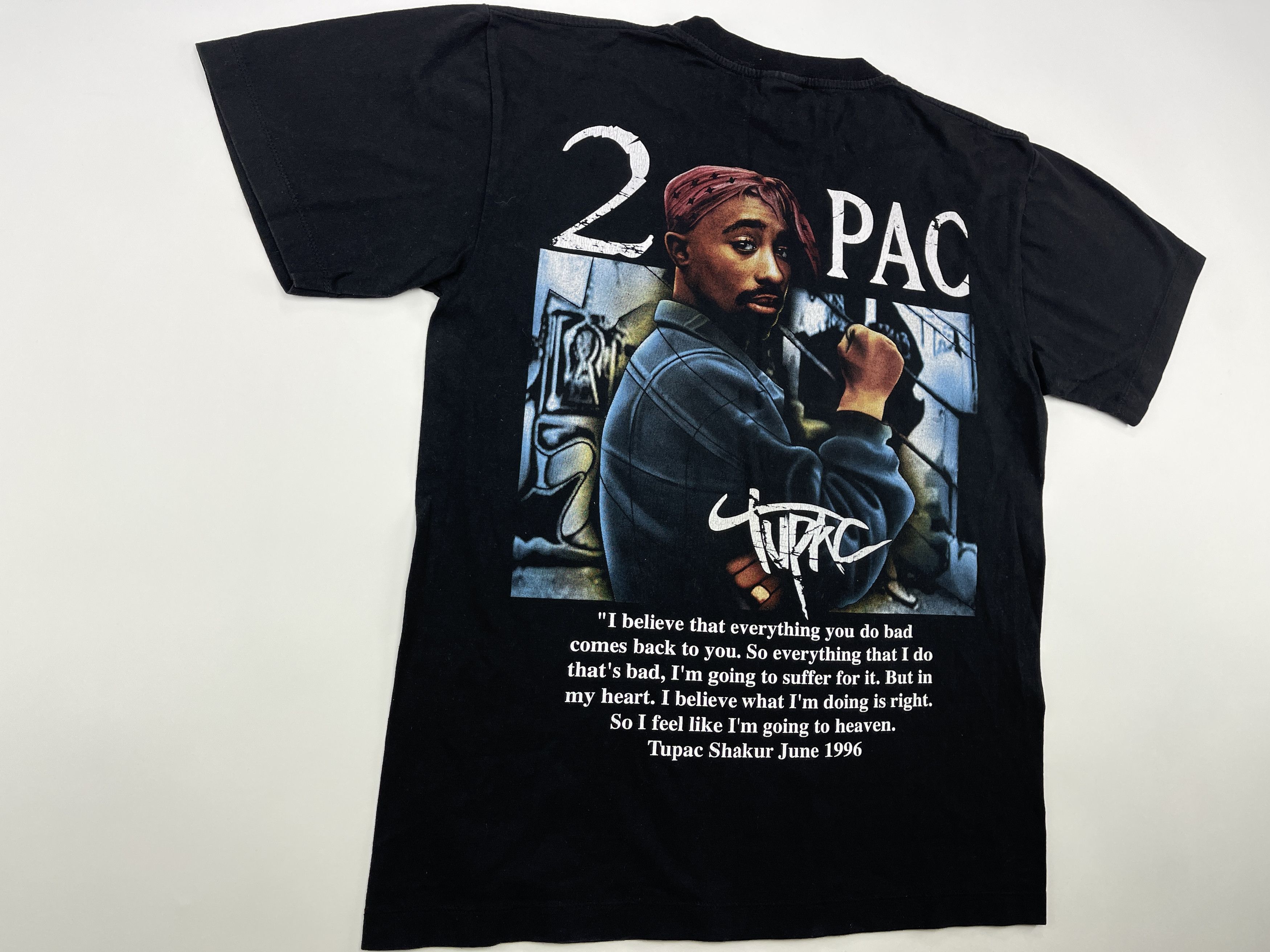 2Pac t-shirt, Tupac shirt, Makaveli shirt, 90s hip hop M
