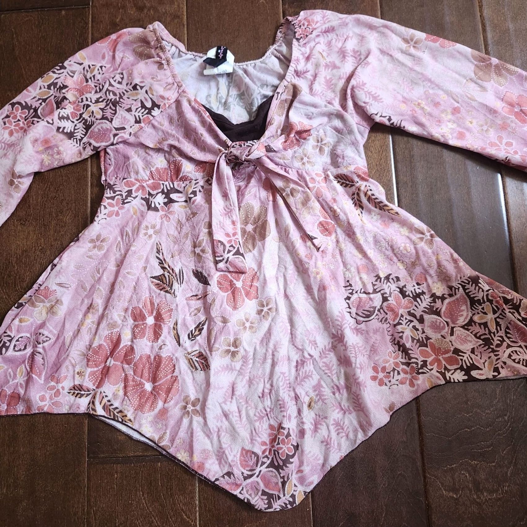 Vintage 2. Keep exact spelling and capitalization Lily Bleu Junior Pink Floral Dress - Size M-10/12 Size M / US 6-8 / IT 42-44 - 4 Thumbnail