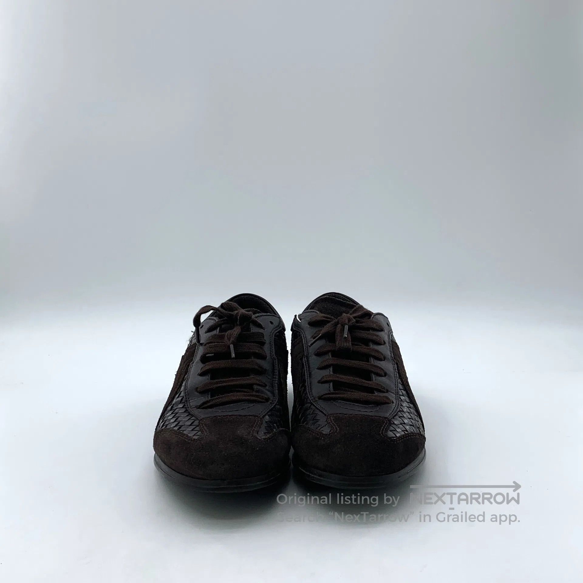Salvatore Ferragamo Salvatore Ferragamo Dark brown woven laced casual flat loa Size US 7 / EU 40 - 3 Thumbnail