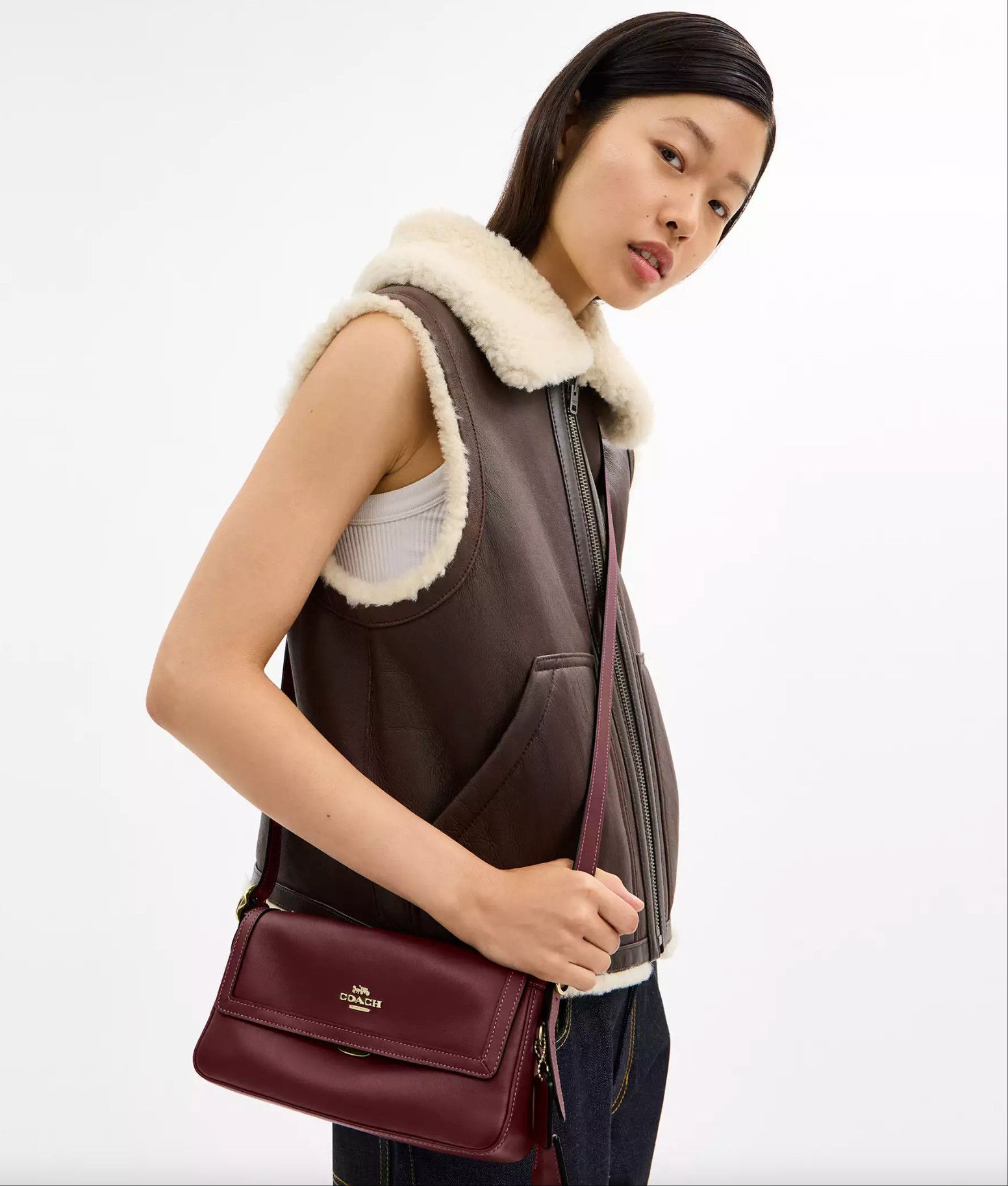 Coach Etta Small Flap Shoulder Bag CCV63 Size ONE SIZE - 6 Thumbnail