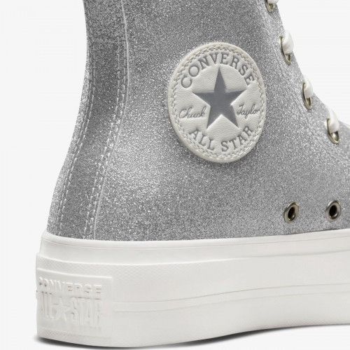 Converse Converse Chuck Taylor All Star Move Glitter (Silver) Size US 9 / IT 39 - 4 Thumbnail