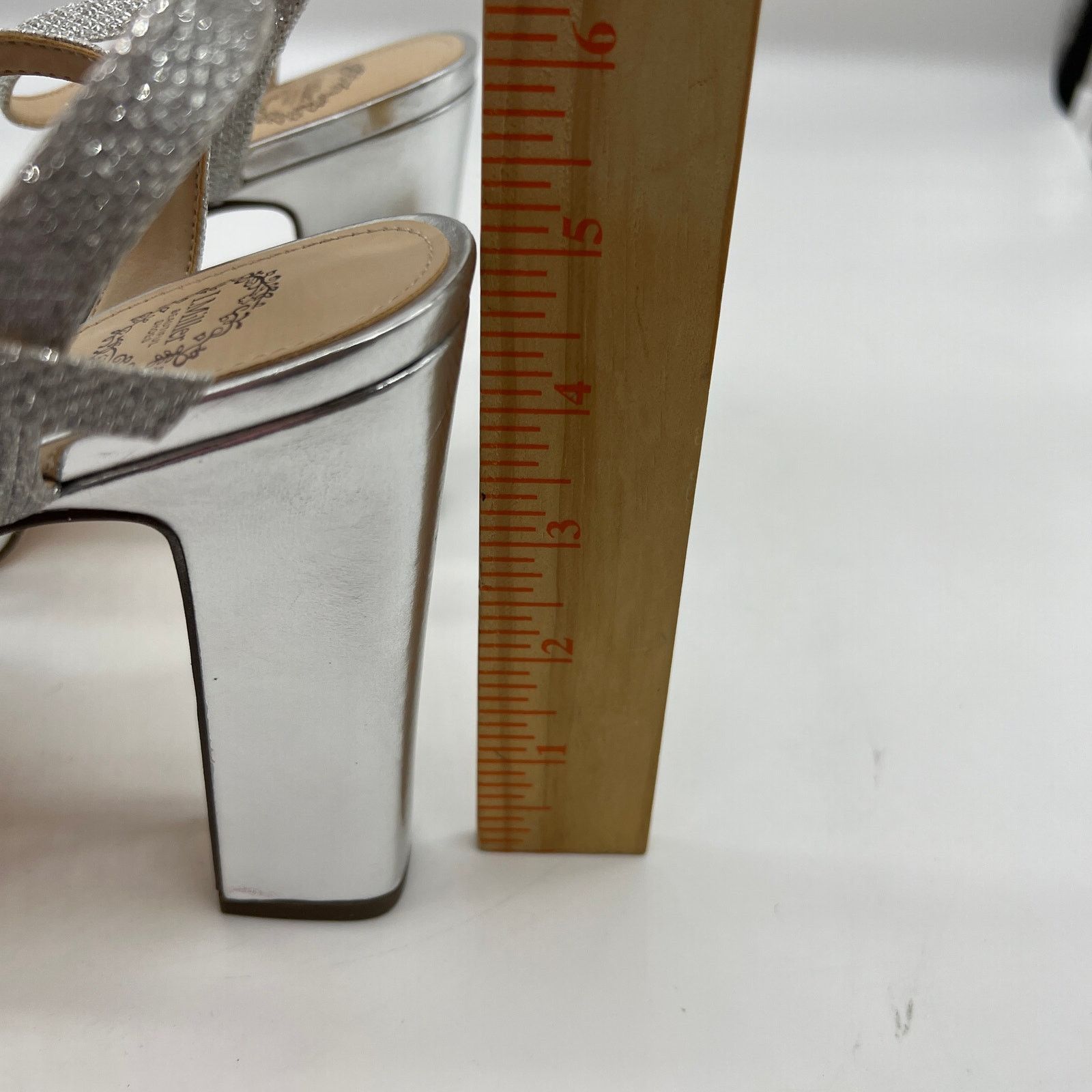 Other I. Miller Womens Samien Heeled Sandals Silver Size US 9 / IT 39 - 7 Thumbnail