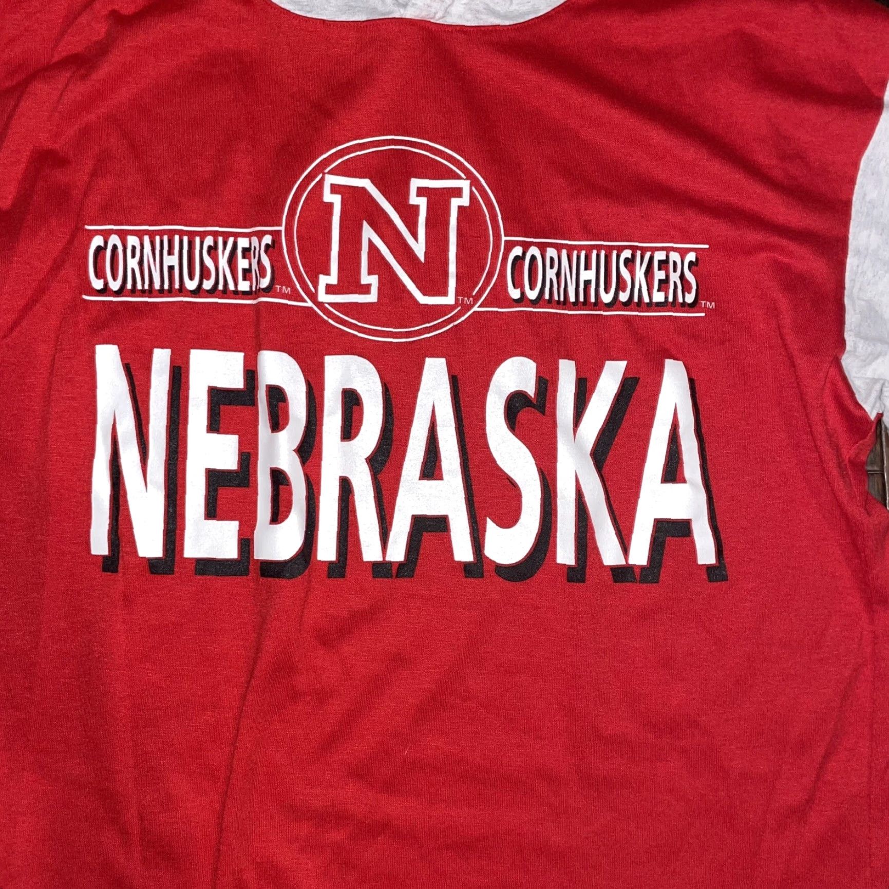 Logo 7 VINTAGE Logo 7 Nebraska Cornhuskers Hooded T-shirt Men M Red Logo 7 Graphic Size US M / EU 48-50 / 2 - 3 Thumbnail